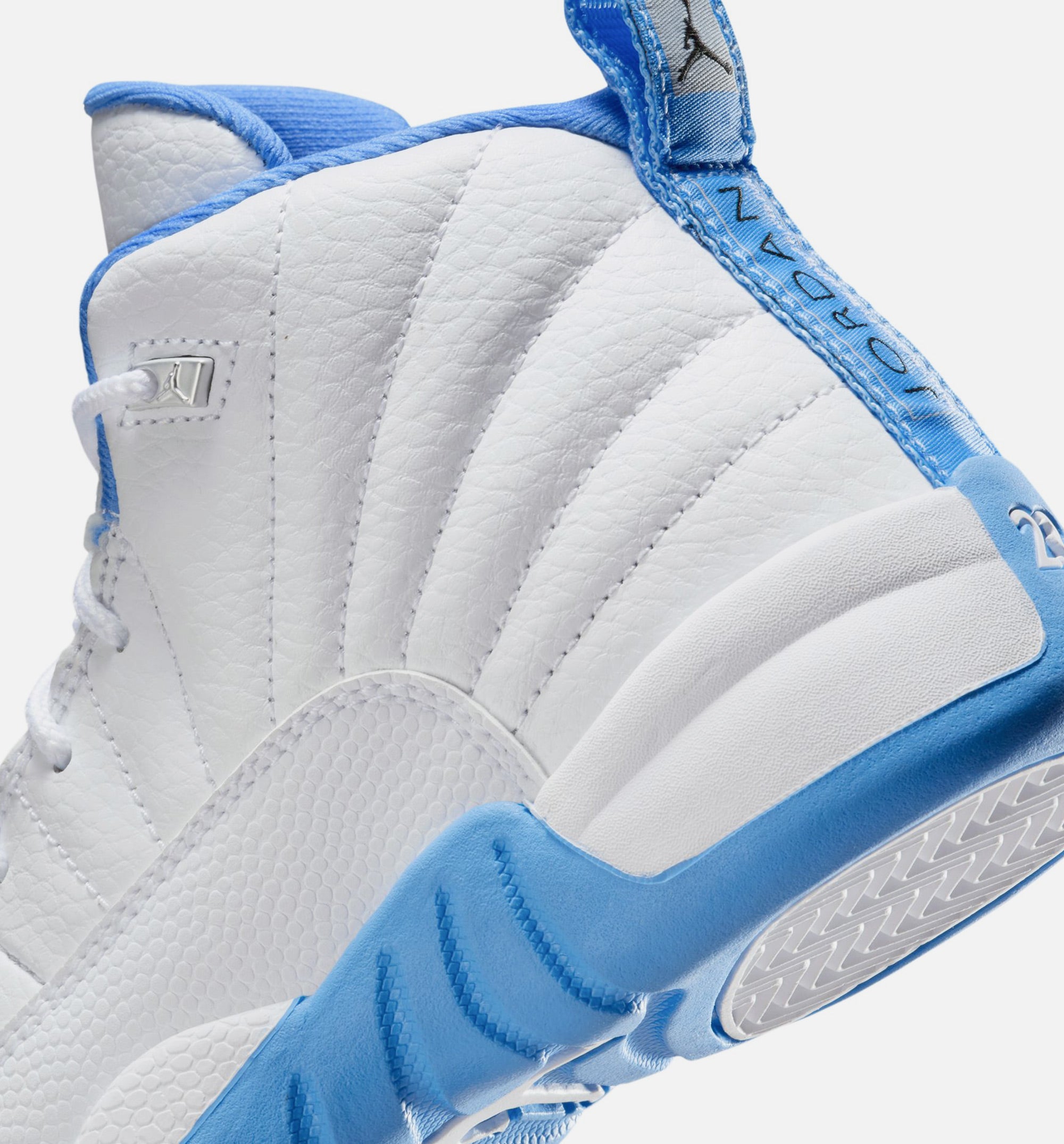 Air Jordan 12 Retro White and University Blue Preschool Lifestyle Shoe - White/University Blue/Metallic Silver Free Shipping、mySite、dreamappss