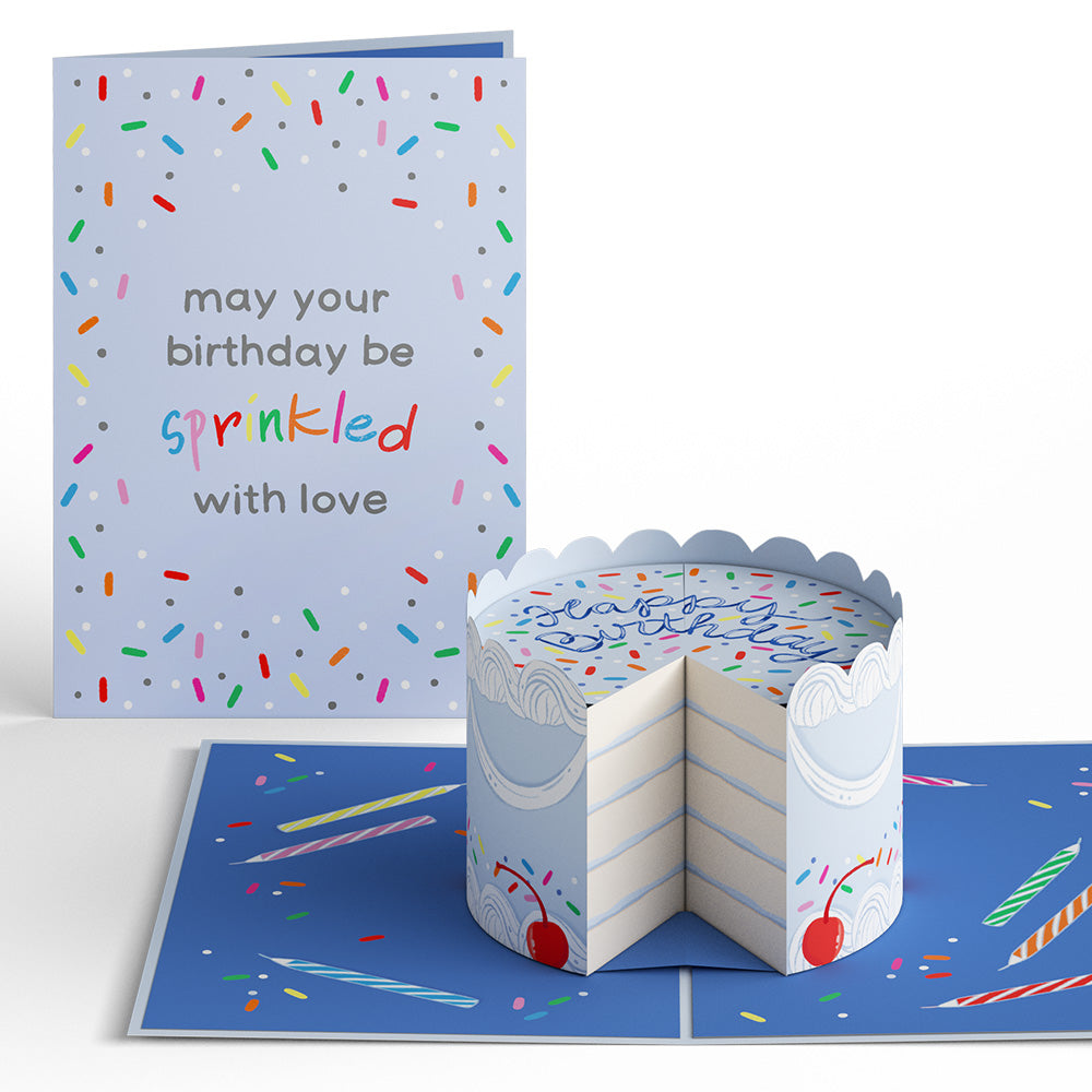 Sprinkled with Love Birthday Cake Pop-Up Card、mySite、solidvoid