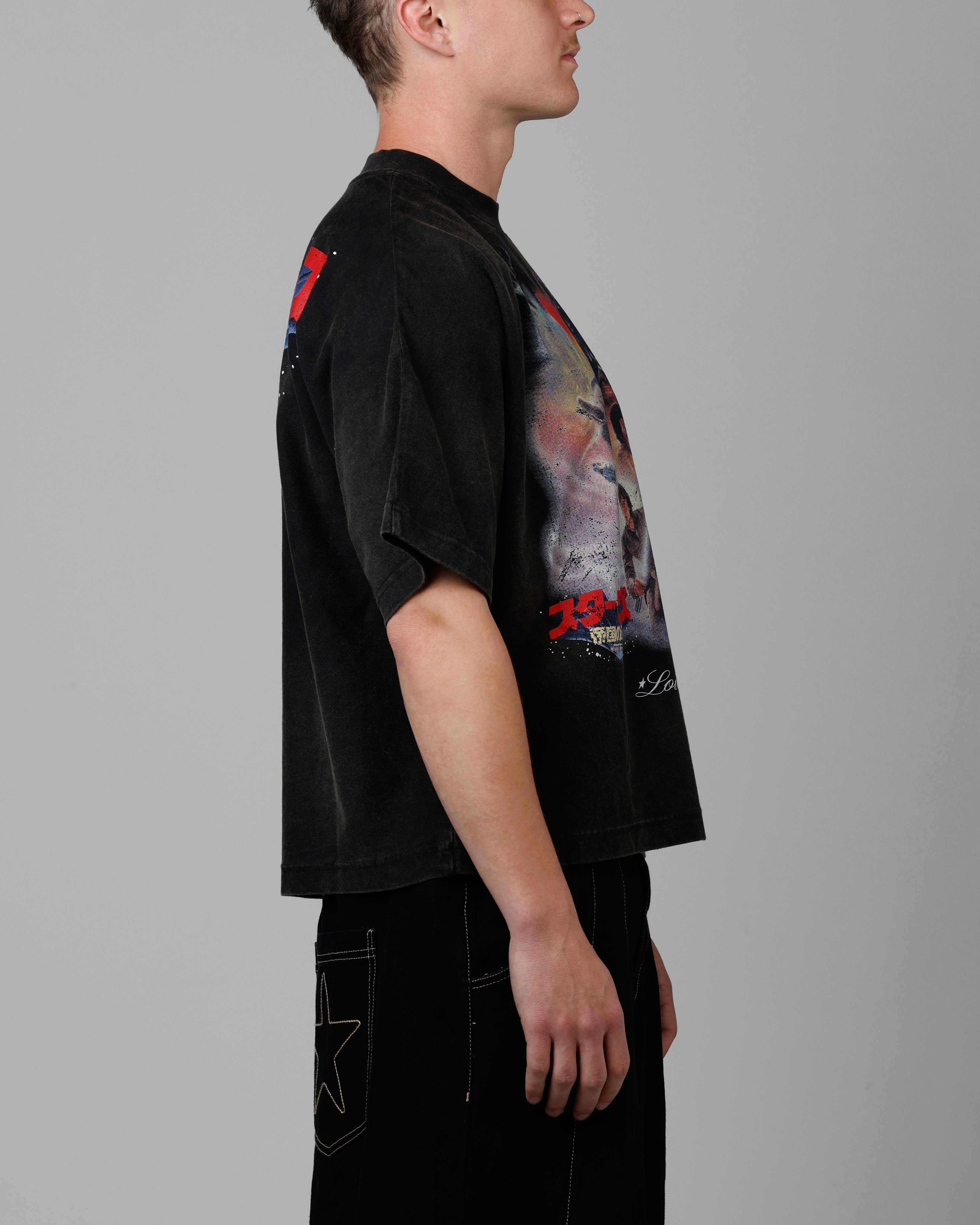 Loiter Star Wars Vintage T-Shirt Washed Black、mySite、zt4zffjzw