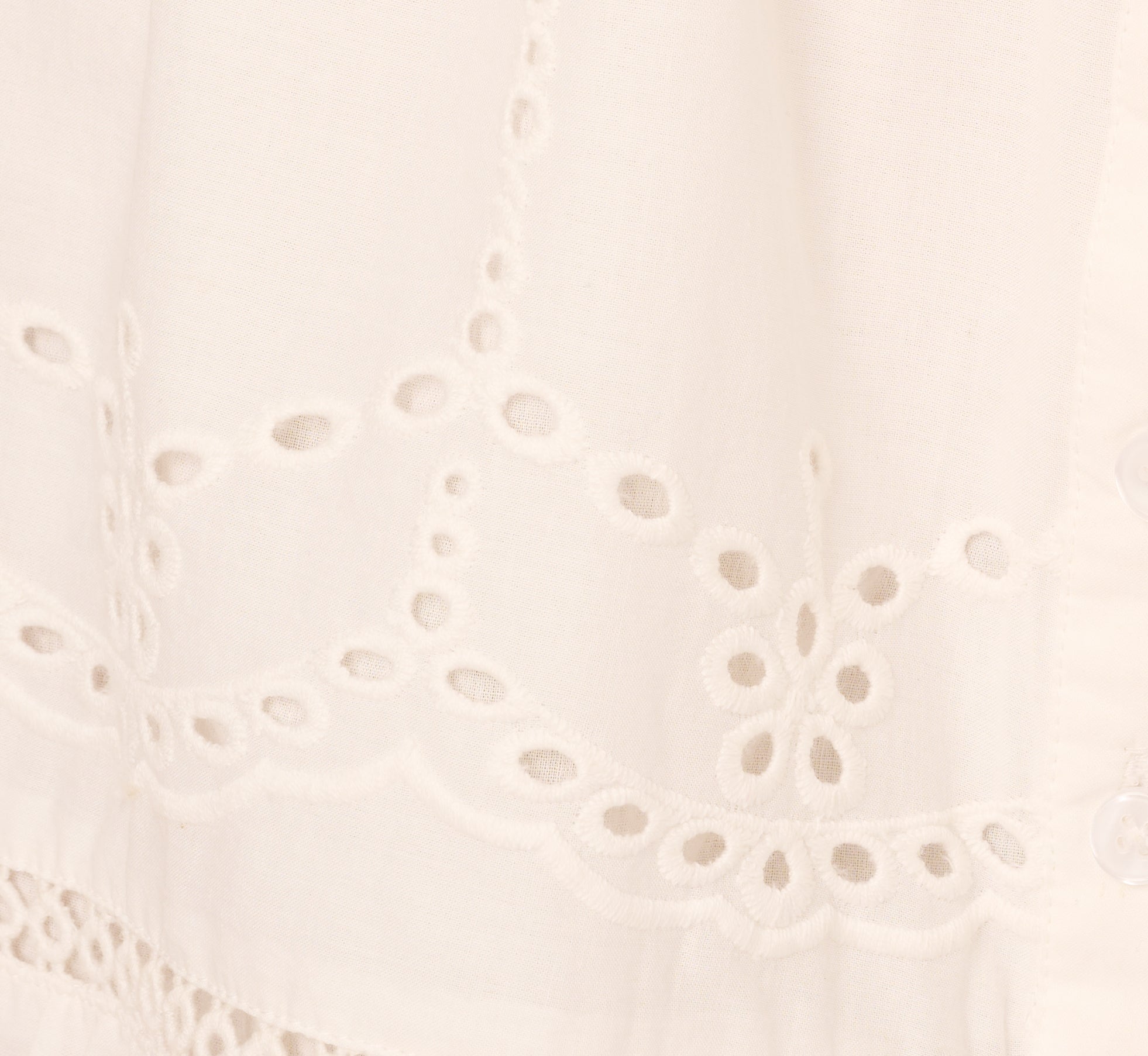 Sleeveless Ruffle Eyelet Mini Dress In Ivory、mySite、solidvoid