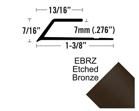FUTURA - 7MM BEVEL CAP, LVT 407 ETCHED BRONZE