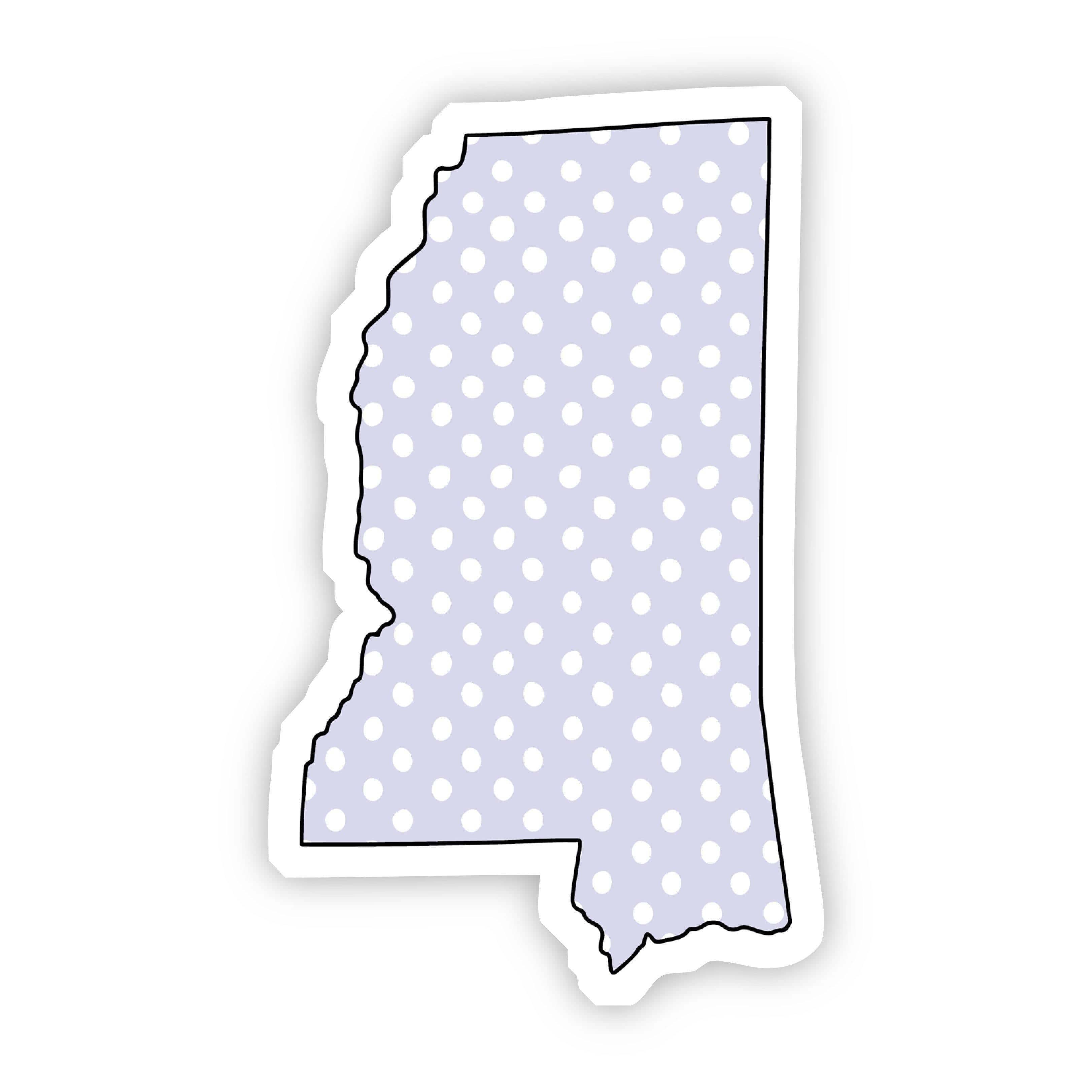 Mississippi Polka Dot Sticker、mySite、elrpsem3k
