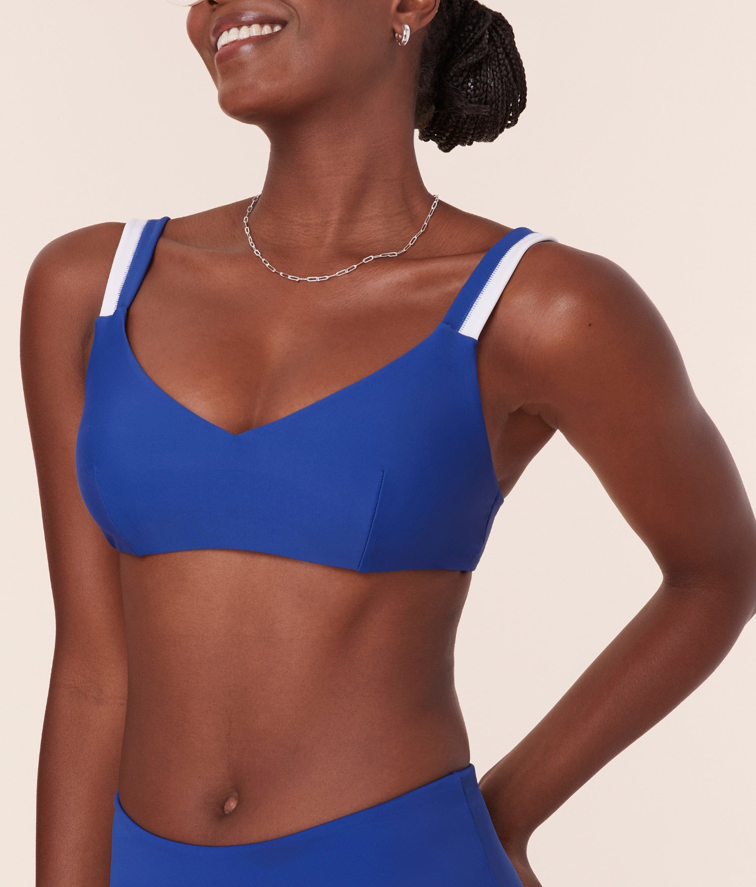  The Rockley Bikini Top - Eco Nylon - Mazarine、mySite、ashleygrahame