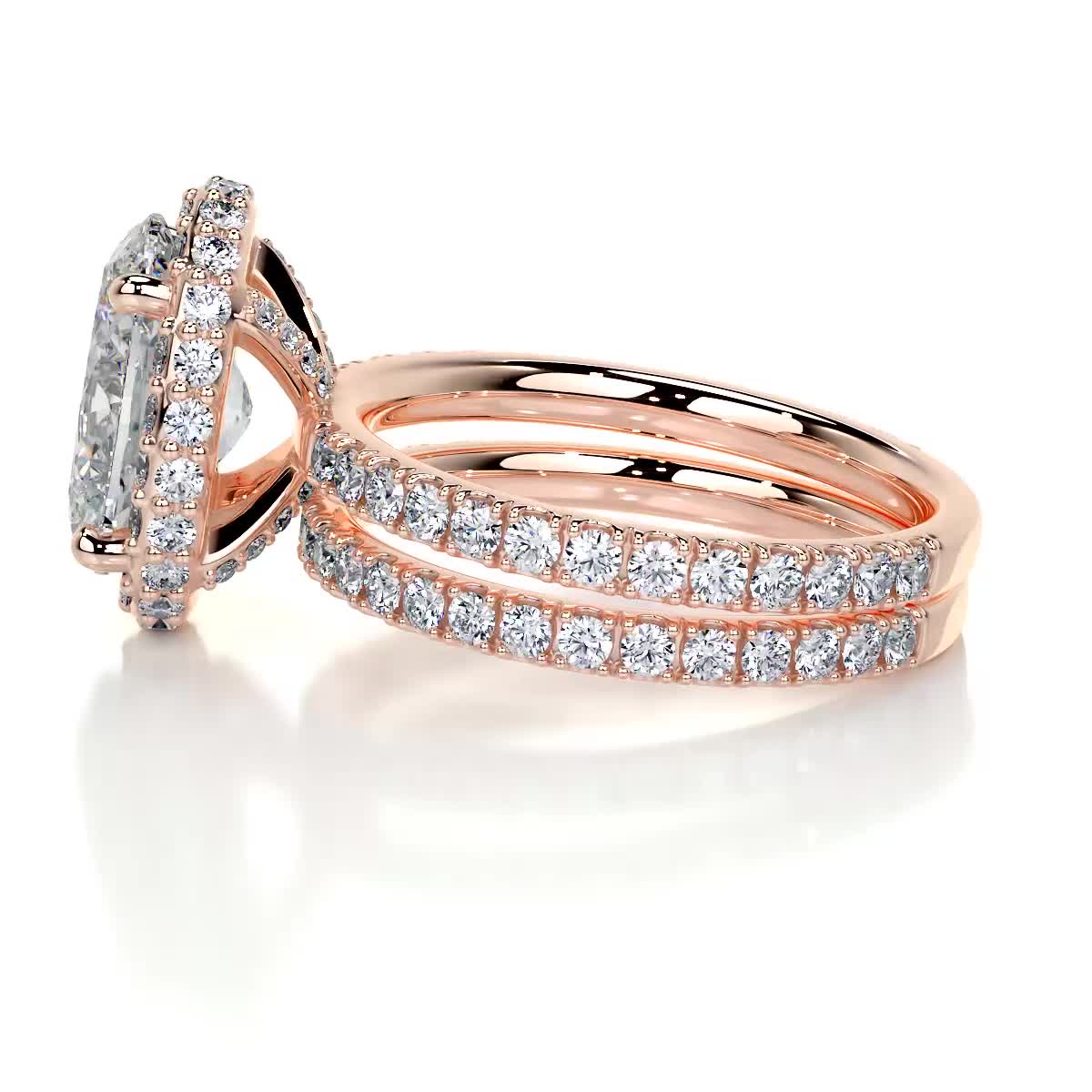Lara Diamond Bridal Set -14K Rose Gold、mySite、hinf8tx79
