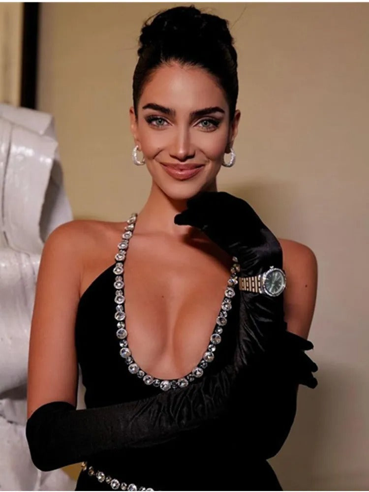  Kaya Crystal Maxi Dress (Black)、mySite、merchandisen