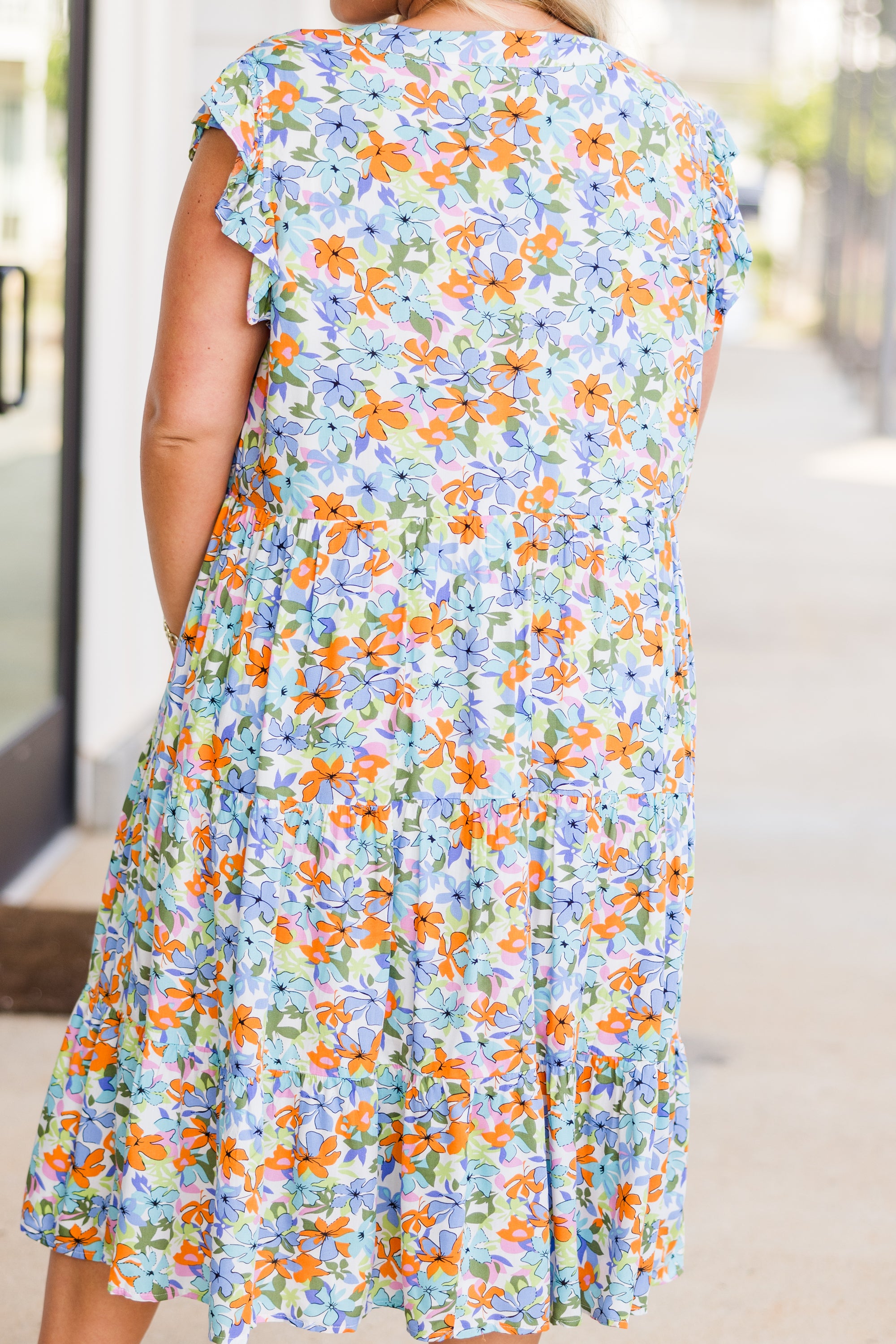  Tropical Oasis Midi Dress, Blue、mySite、justintrudeaud