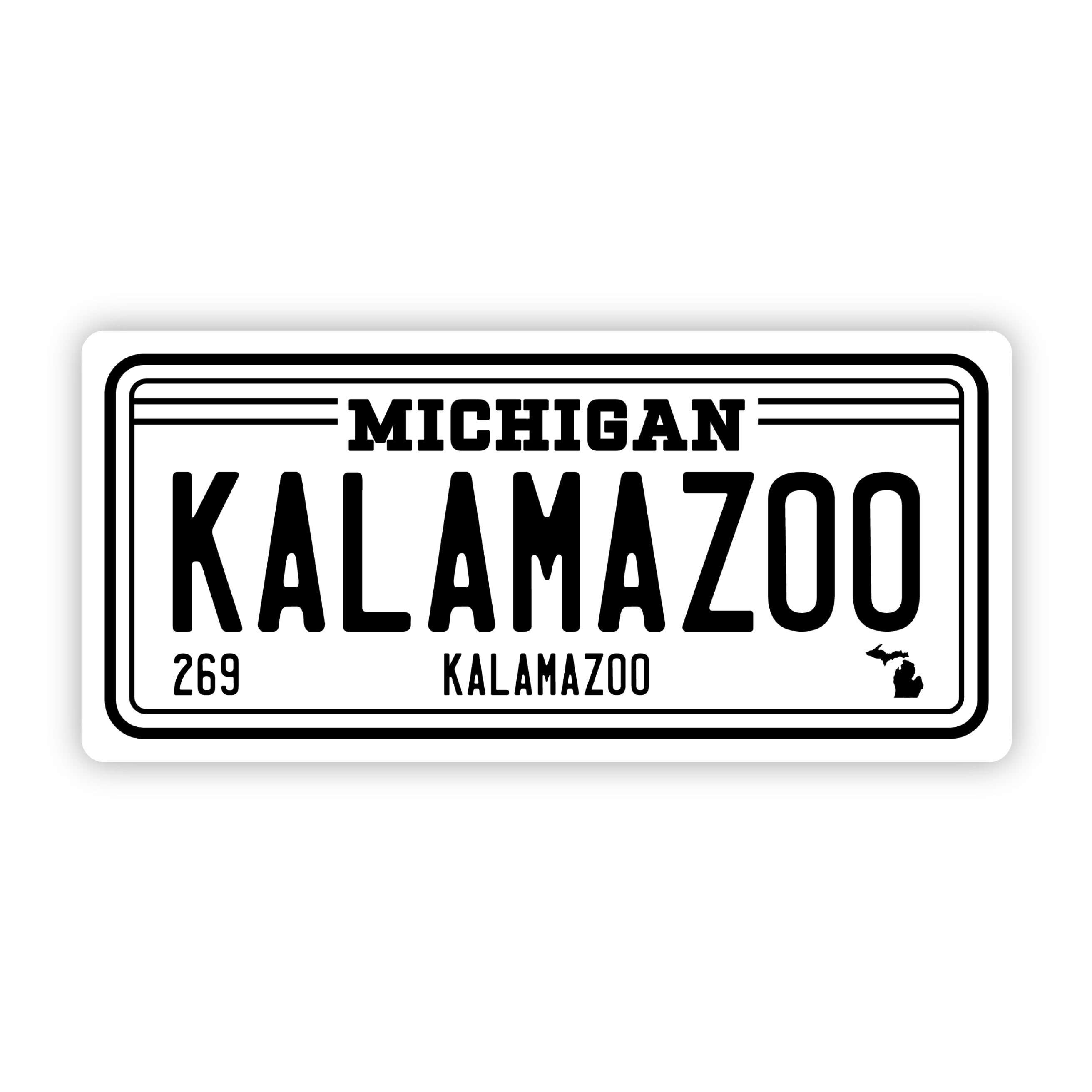  Kalamazoo Michigan 269 License Plate Sticker、mySite、elrpsem3k