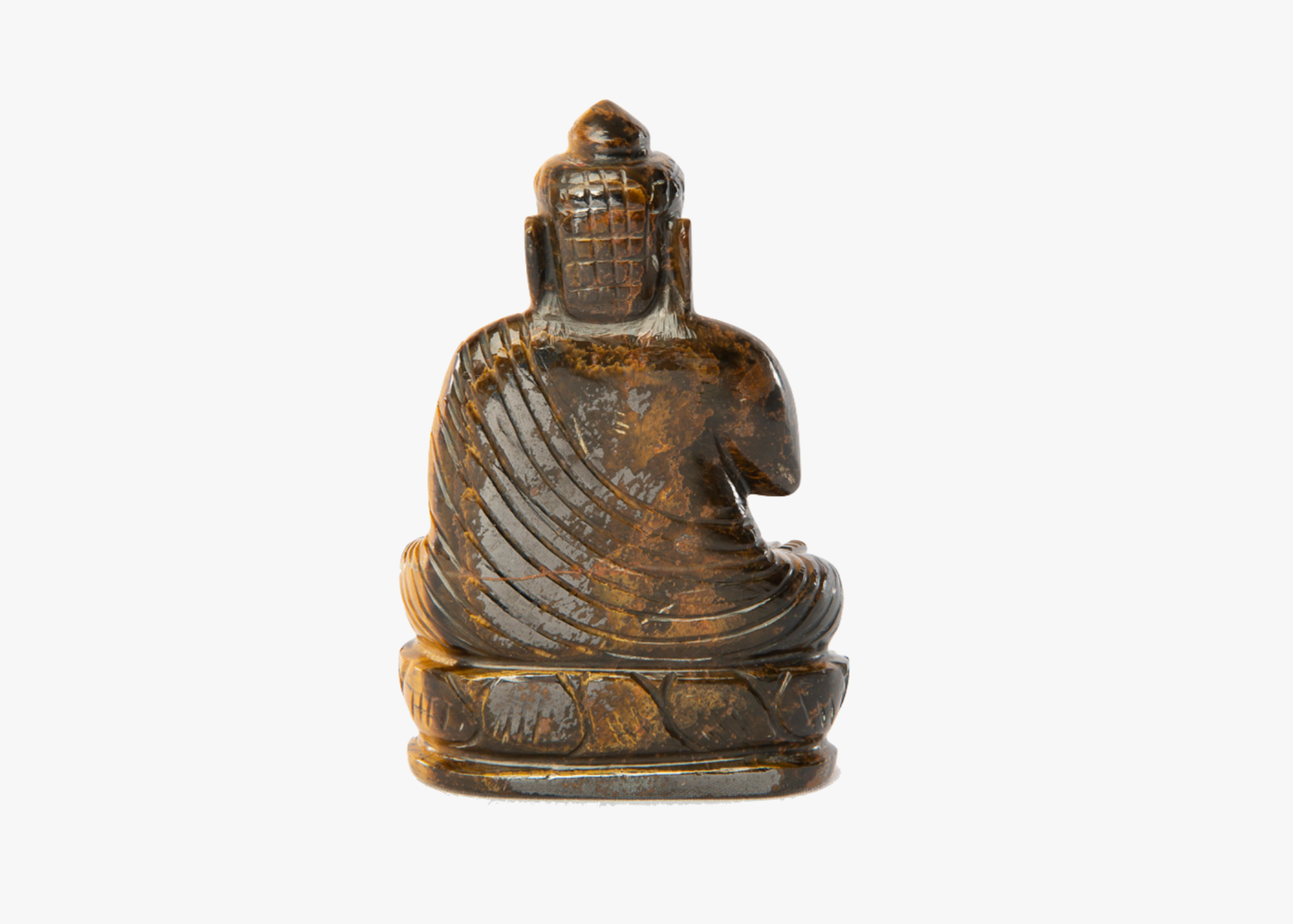 Sitting Buddha - Tiger Eye (Small, 11cm)、mySite、topwebapps