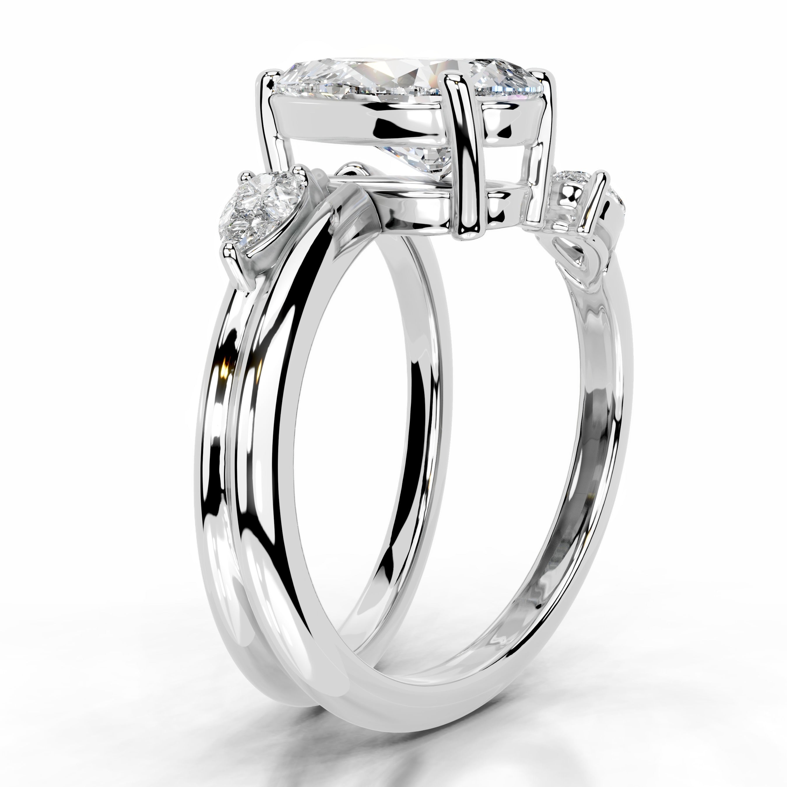 Eternal Bloom Ring Lab Grown Diamond Ring - 14K White Gold、mySite、hinf8tx79
