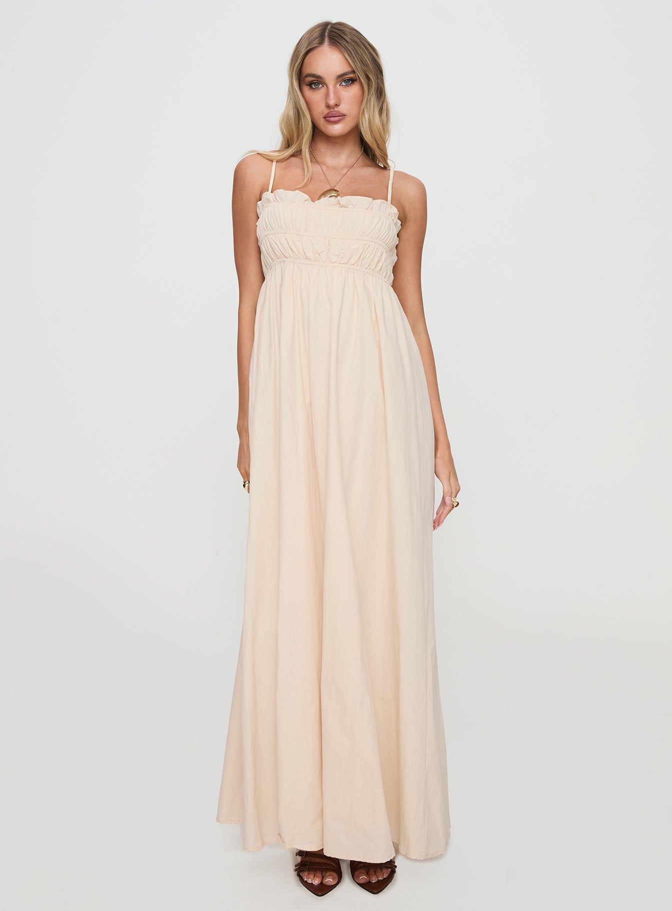 Love All Around Maxi Dress Cream、mySite、solidvoid