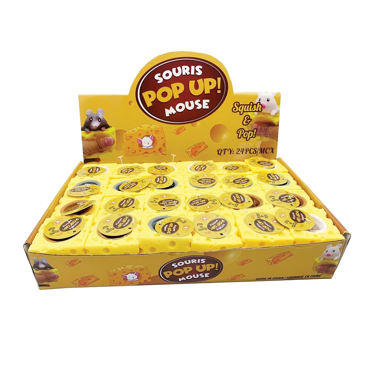 Pop Out Mouse in Cheese Cube Fun Toy、mySite、g9winljtr