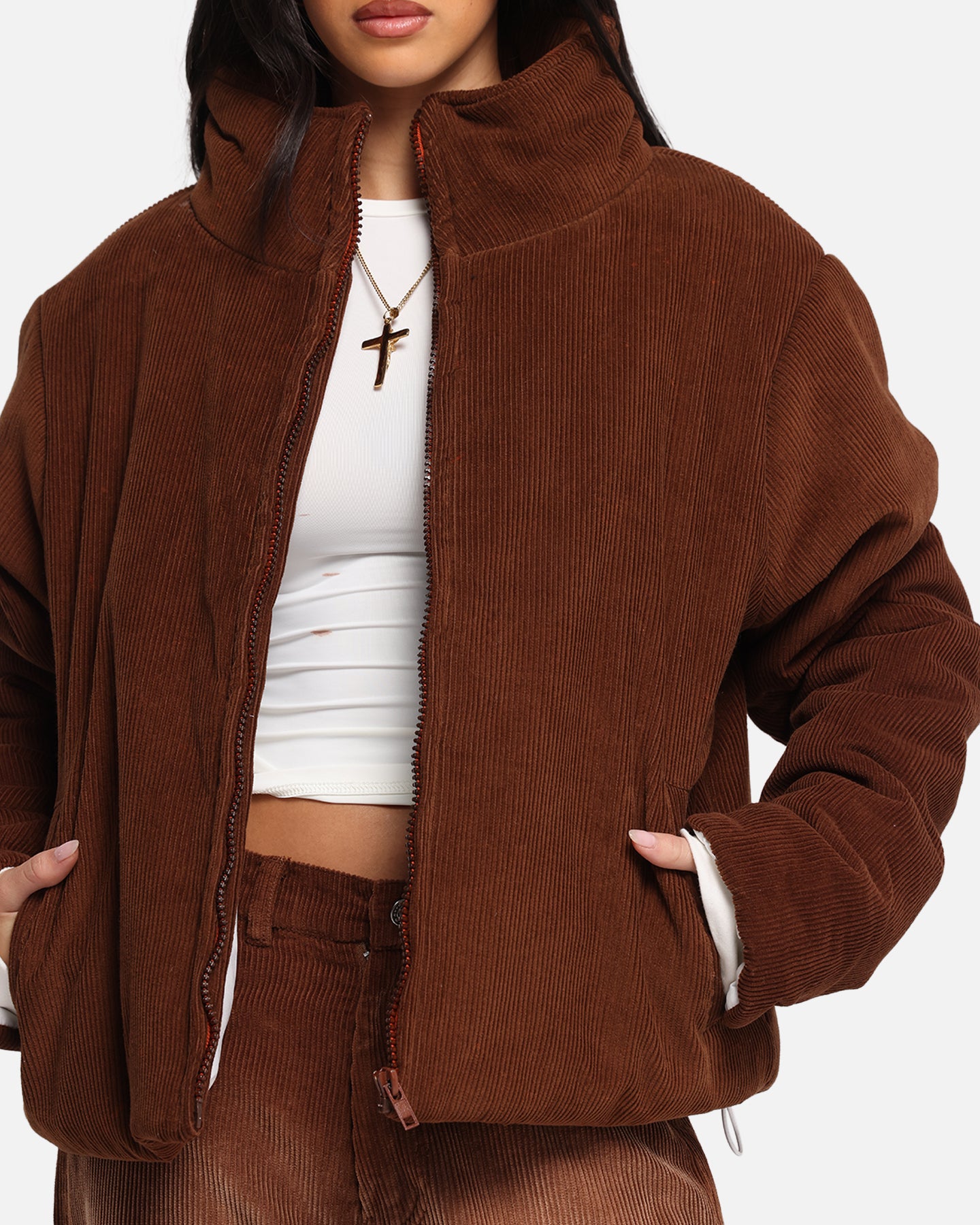 XXIII Corduroy Flight Jacket Brown、mySite、zt4zffjzw