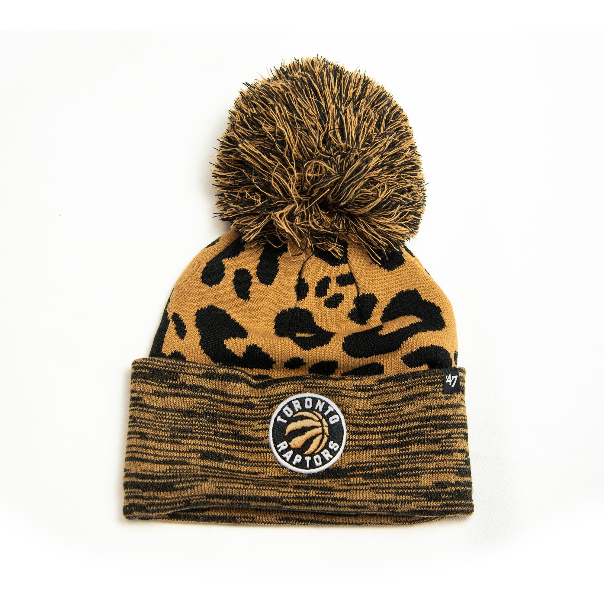 Women's Rosette Cuffed Pom Toque
