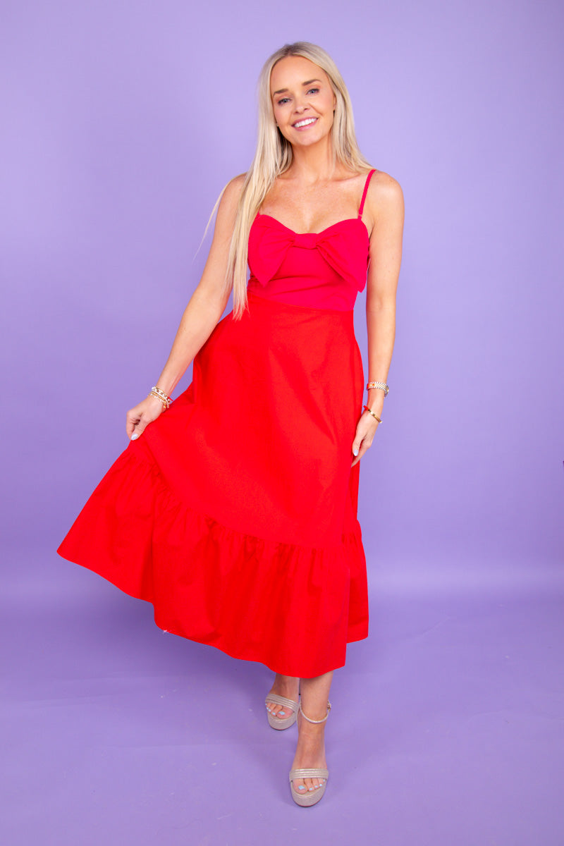 Double the Fun Color Block Bow Dress、mySite、hinf8tx79