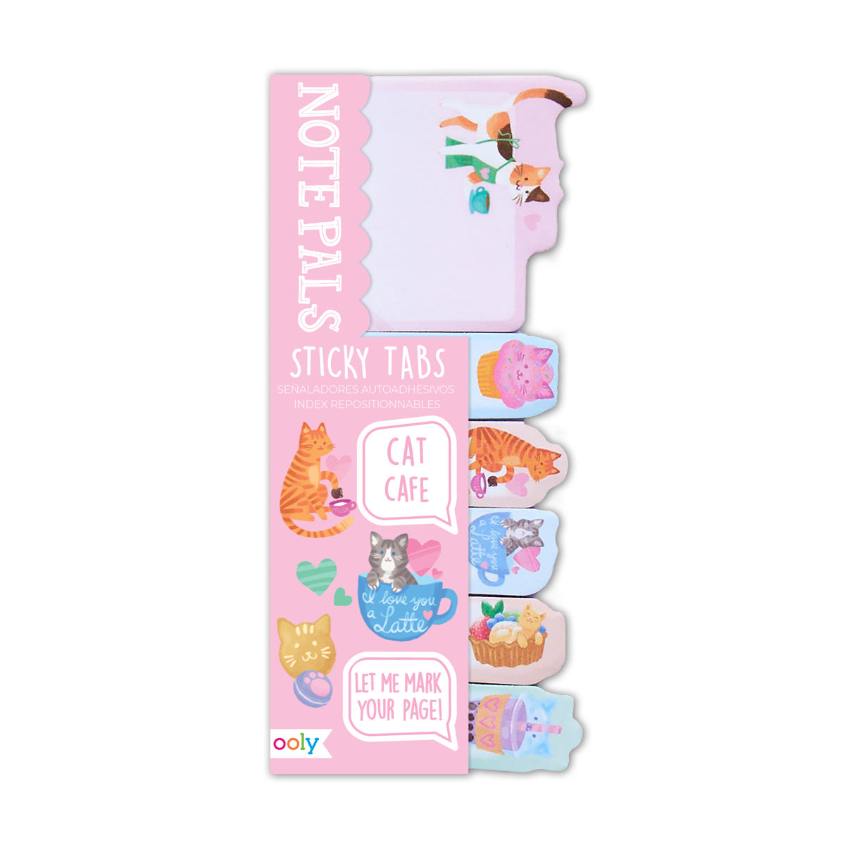  Cat Cafe Note Pals Sticky Page Flags、mySite、ghnorth