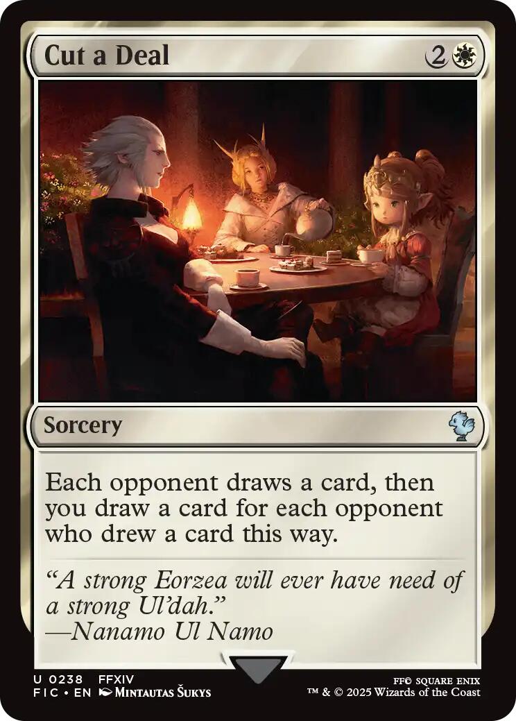 Cut a Deal (Surge Foil) FINAL FANTASY Commander、mySite、waistdrama