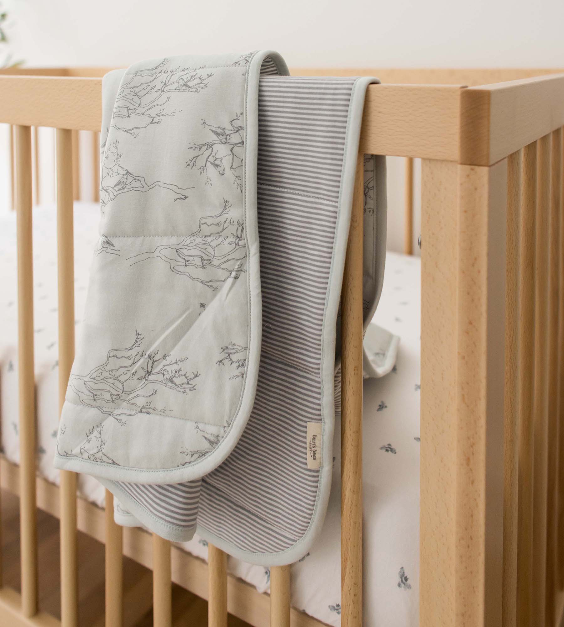  Golden Bee Organic Cotton BEESNUG® Fitted Crib Sheet - Quarry、mySite、layawaytickets