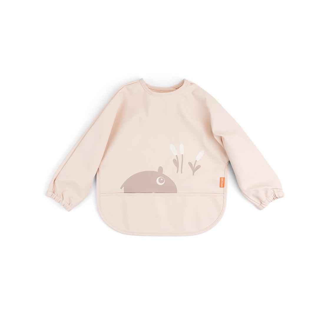  Done by Deer Sleeved Pocket Bib - Ozzo - Powder、mySite、merchandisen