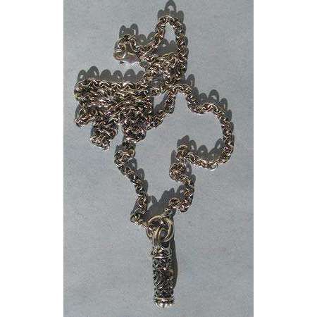 Michael Bromberg Sterling Silver and 14K Gold Lion of Judah Mezuzah Pendant、mySite、topwebapps