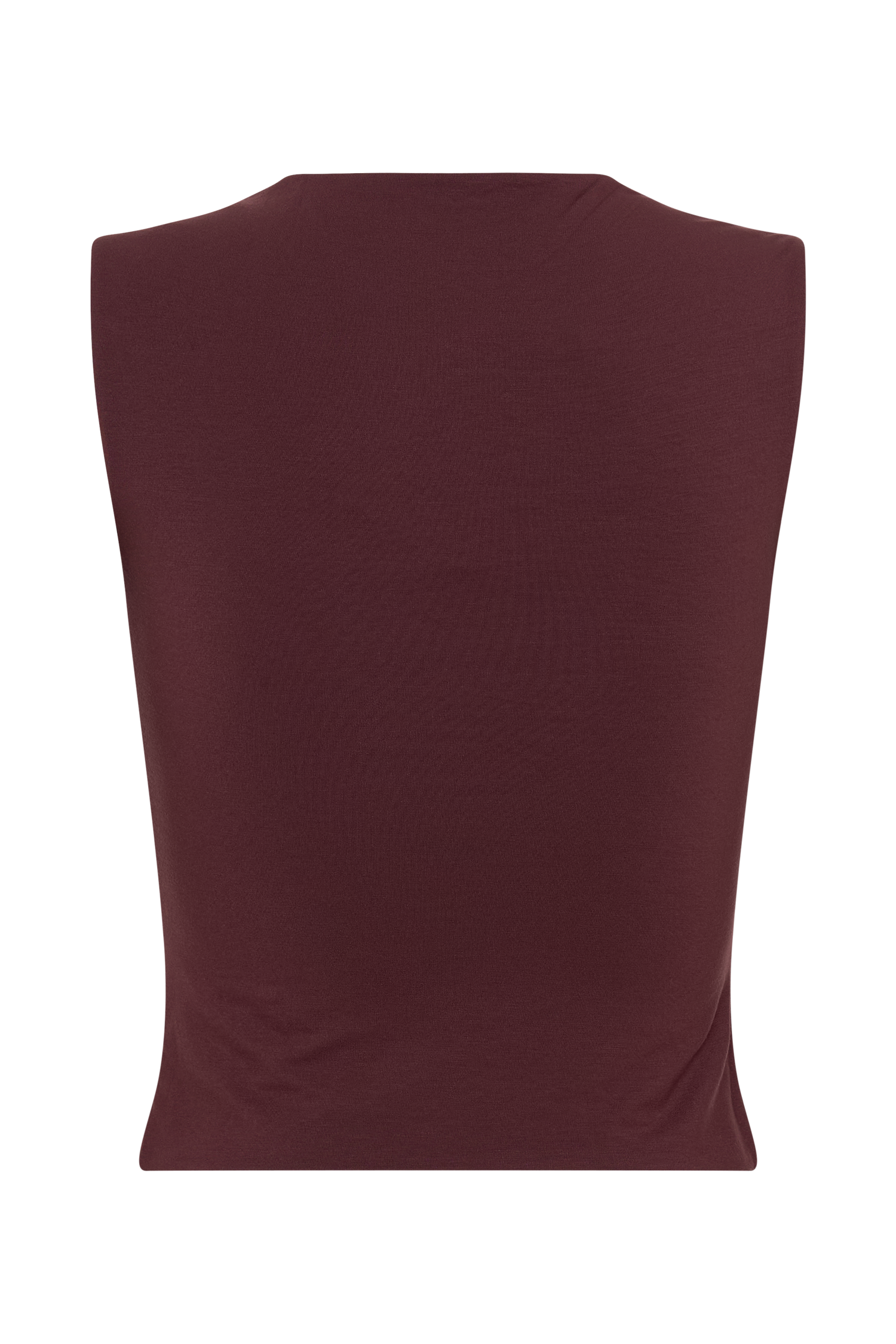 Tatianna Lace Trim Modal Top - Mahogany、mySite、solidvoid