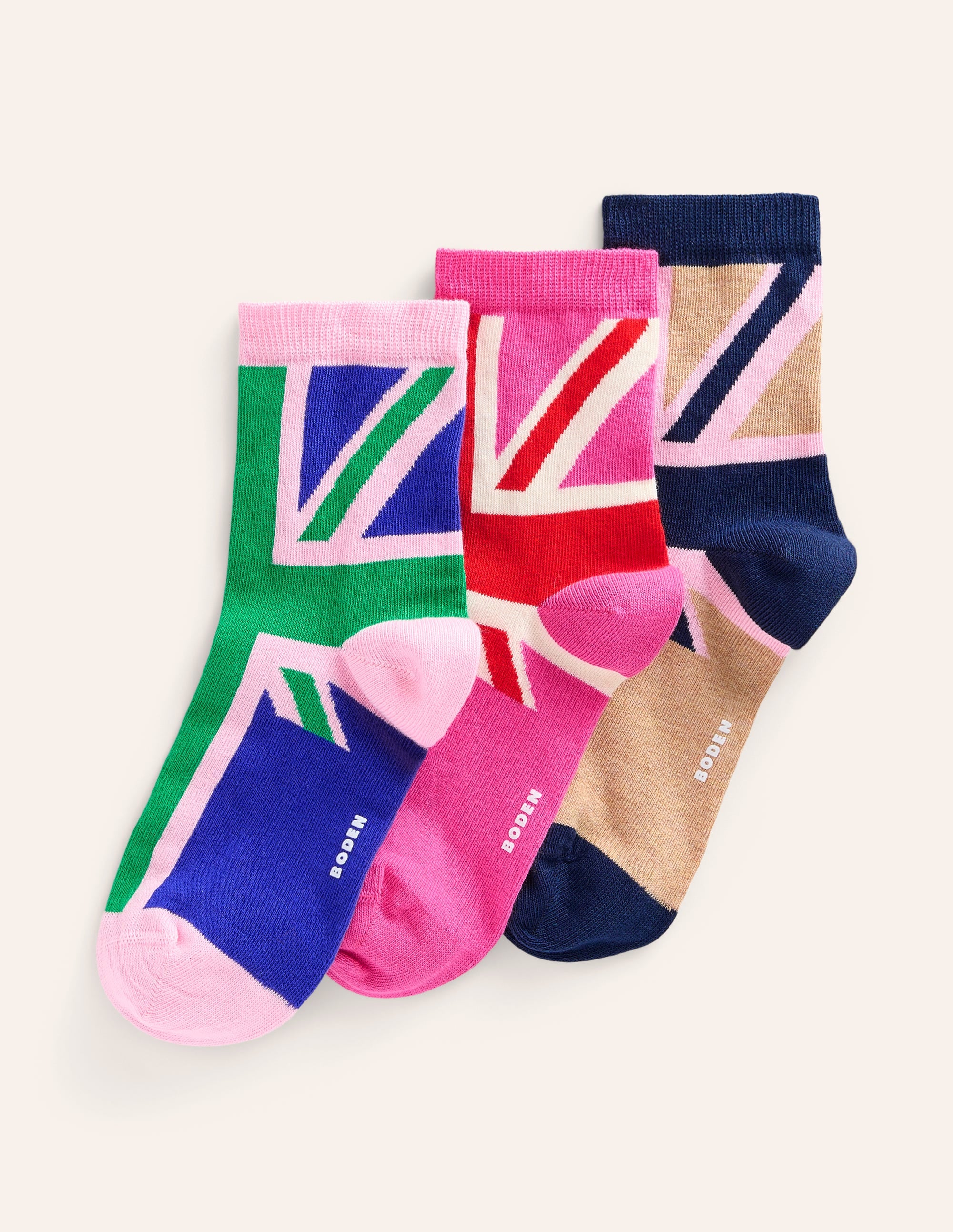  3 Pack Novelty Socks-Union Jack、mySite、ashleygrahame