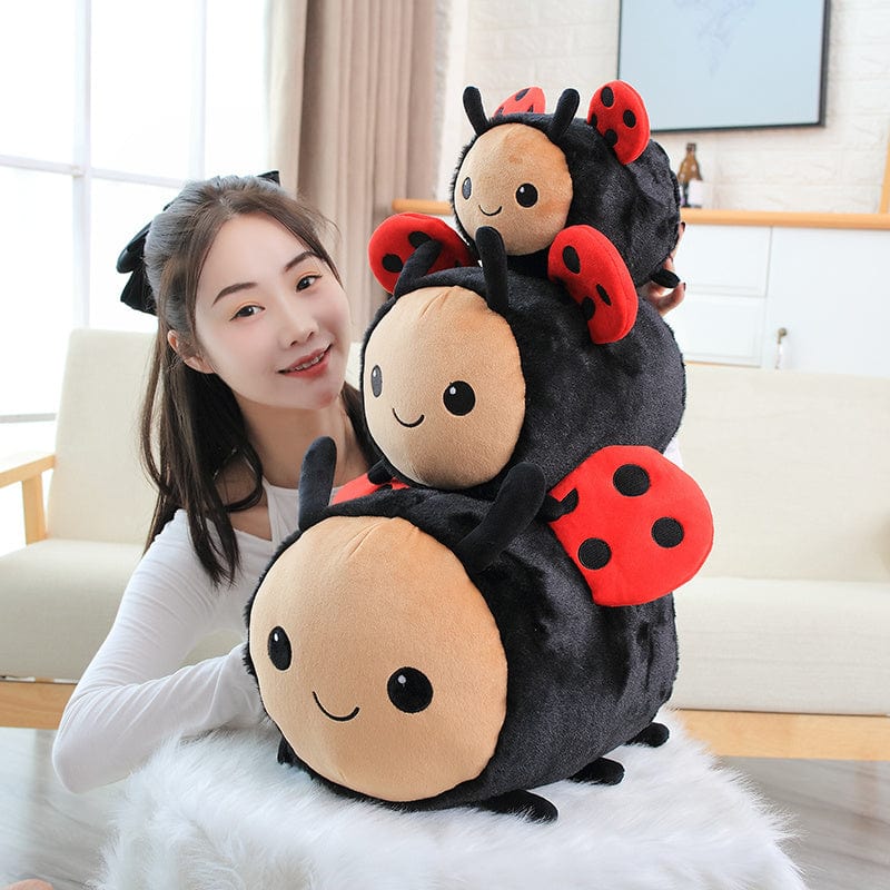 Bee and Lady Bug Plush Toys, baby safe. Three sizes! *、mySite、g9winljtr