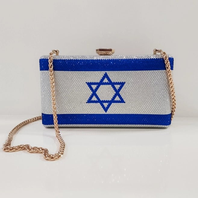  Israel Flag Rhinestone Clutch、mySite、elrpsem3k