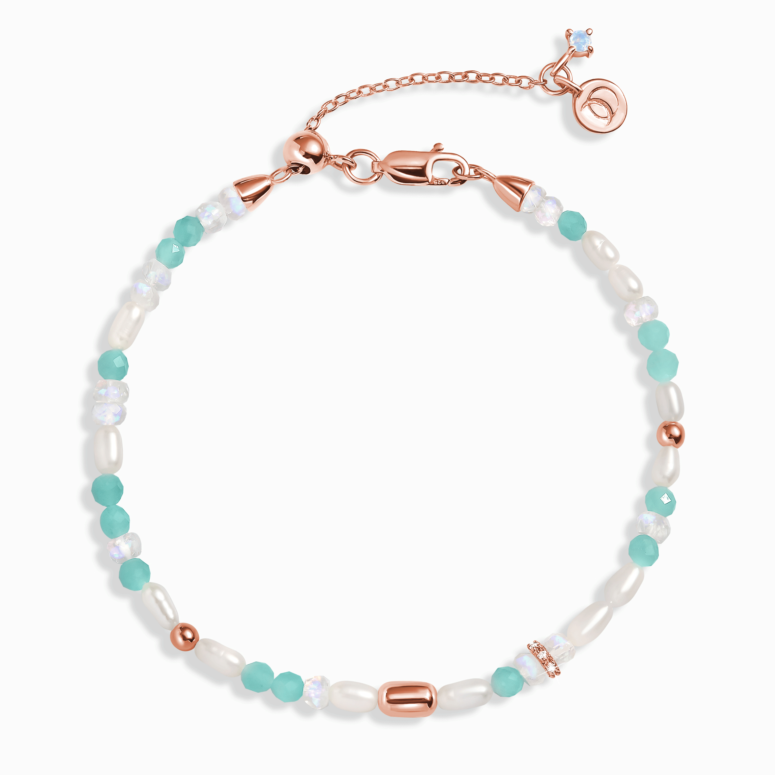 Moonstone Amazonite Beads Bracelet - Ocean Drop、mySite、hinf8tx79
