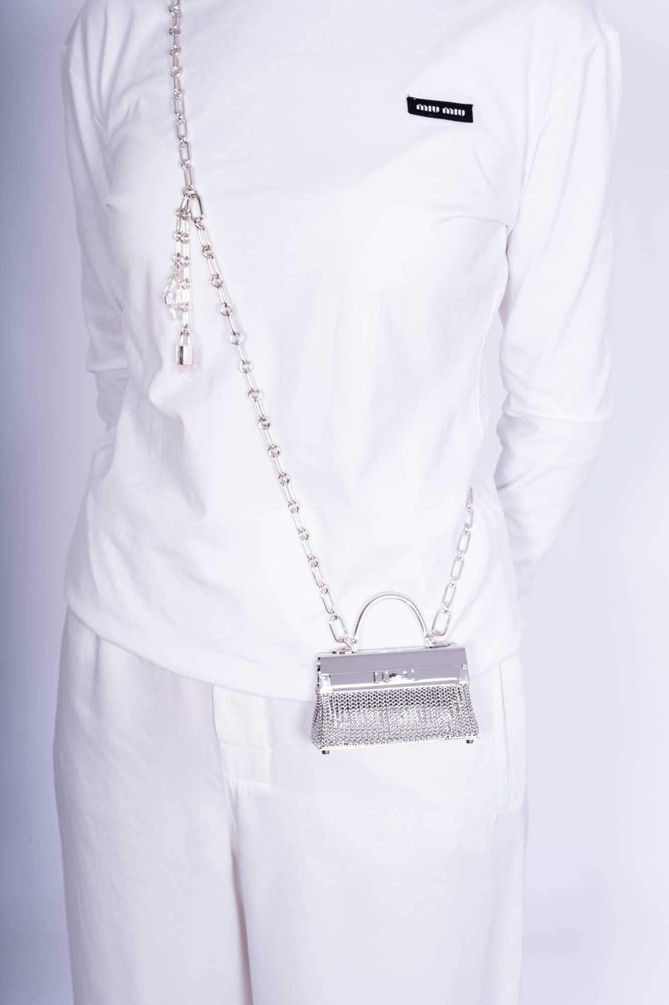 Hermès Kelly Sterling Silver Sac Bijou Chaine Bag、mySite、garminoutage.com
