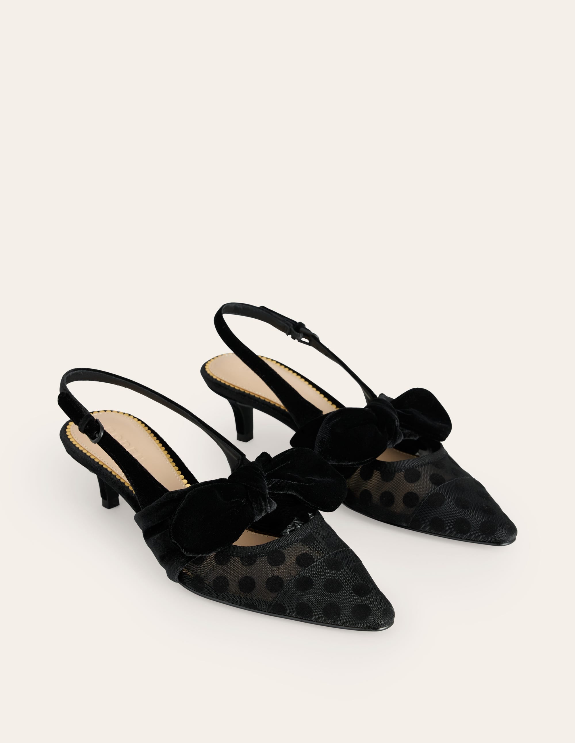  Bow Kitten Heels-Polka Dot Mesh、mySite、ashleygrahame
