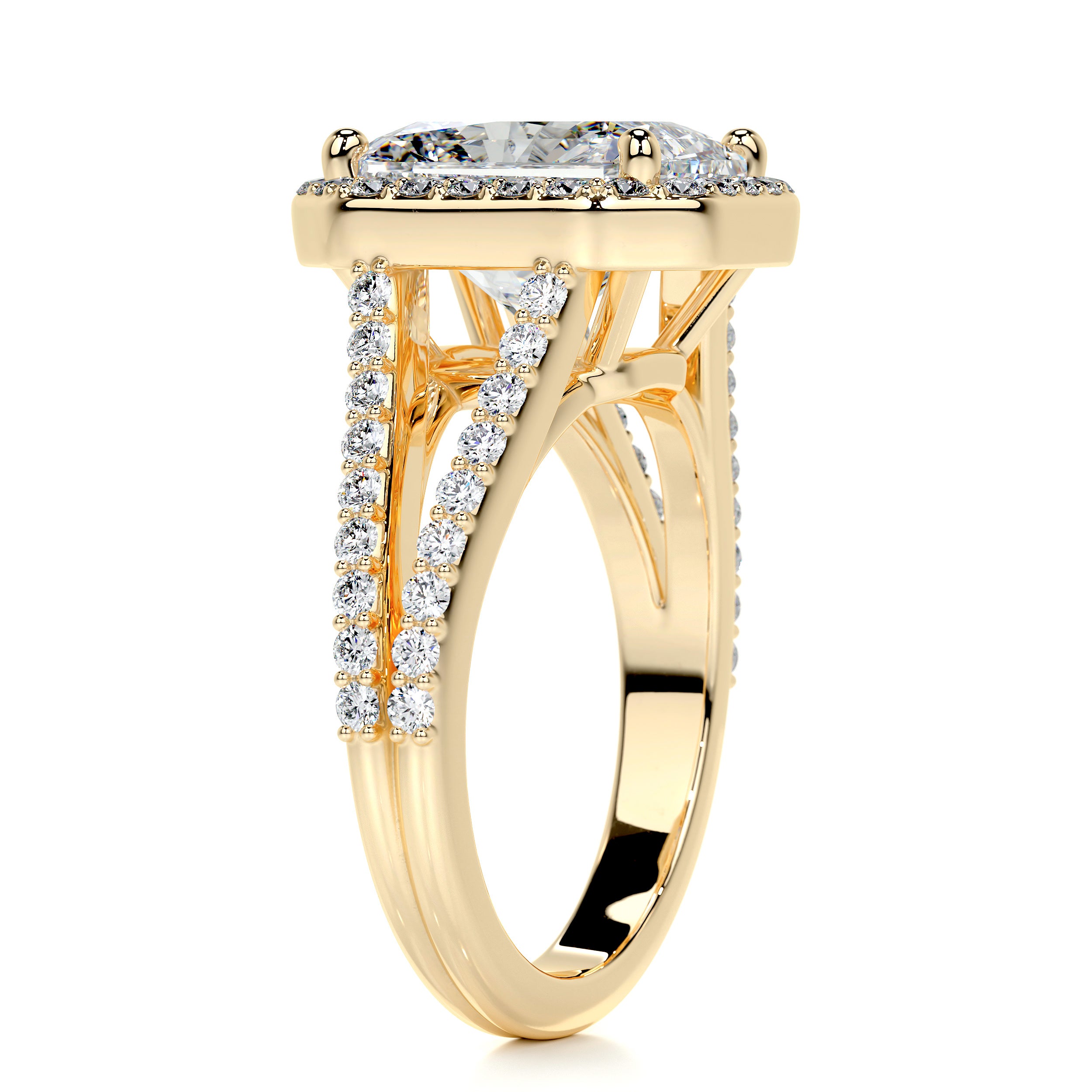 Marina Diamond Engagement Ring -18K Yellow Gold、mySite、hinf8tx79