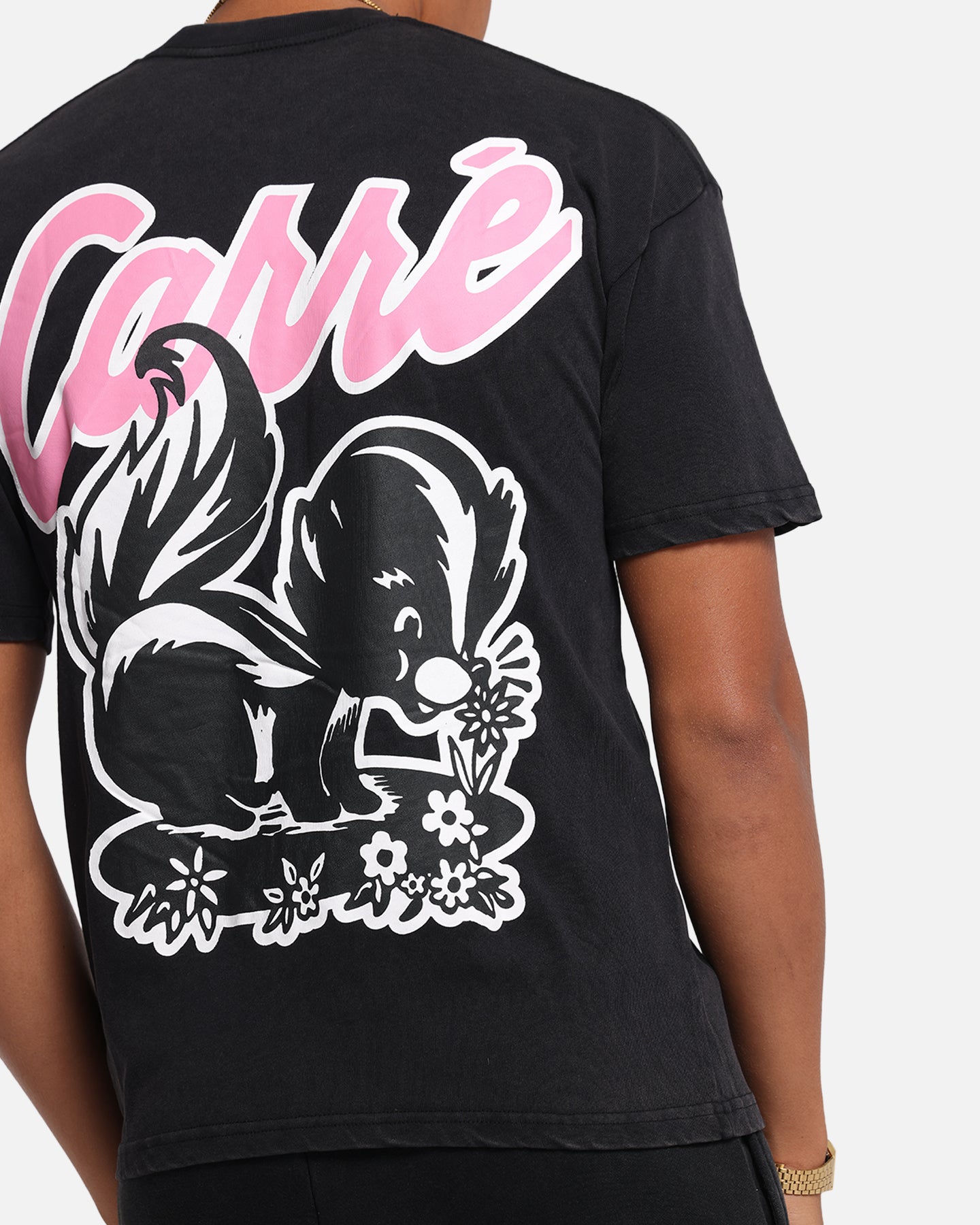 Carre Pepe T-Shirt Black Acidwash、mySite、zt4zffjzw