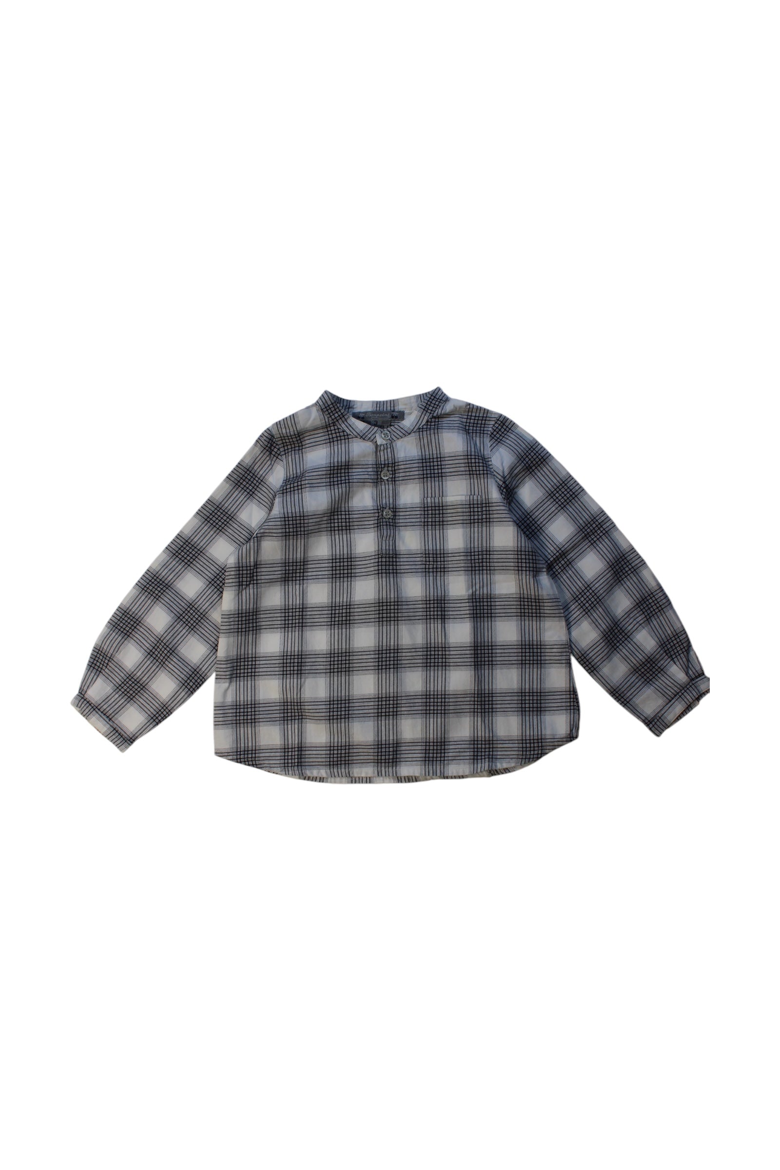 Bonpoint Plaid Button-Front Shirt 3T、mySite、g9winljtr