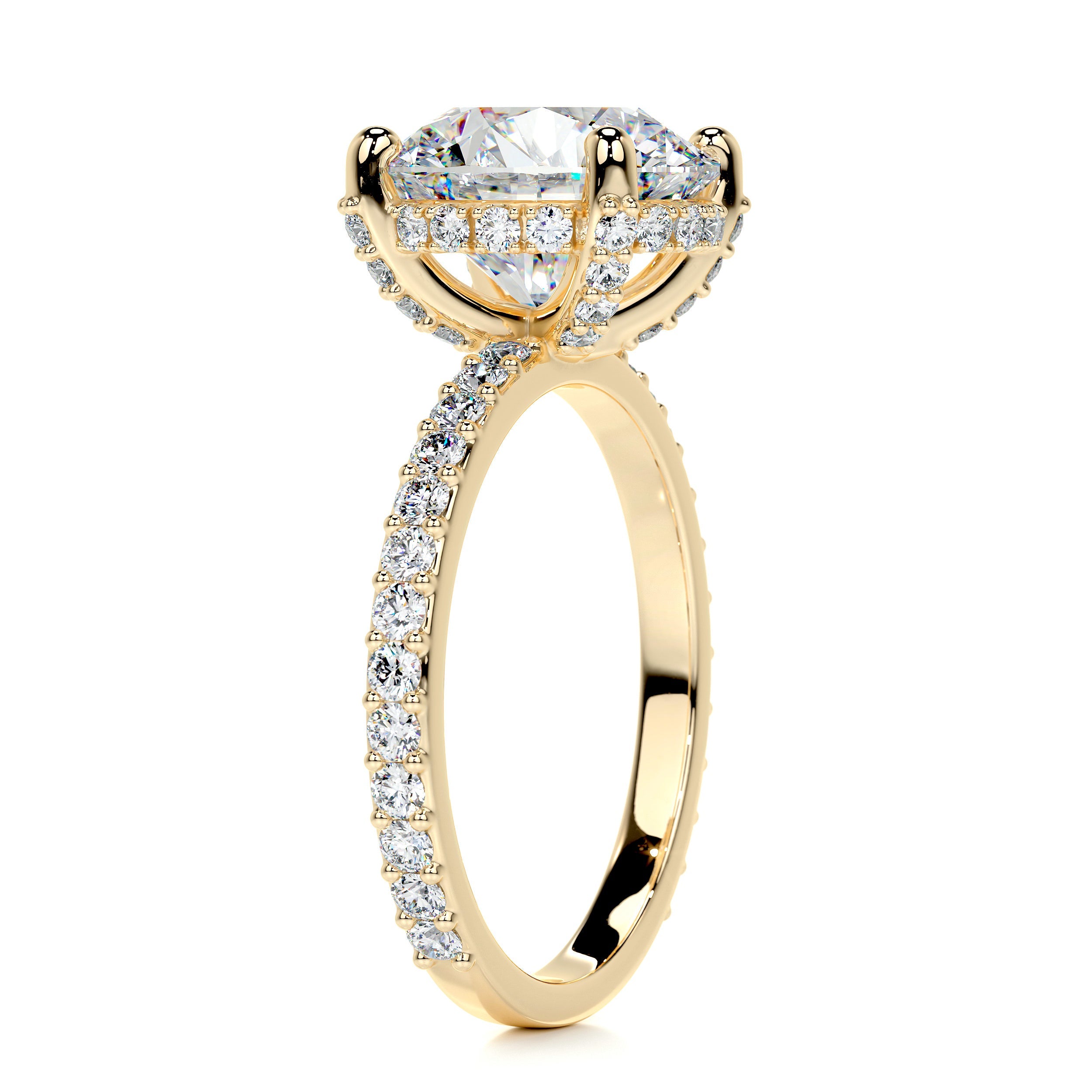 Quinn Moissanite & Diamond Ring -18K Yellow Gold (RTS)、mySite、hinf8tx79
