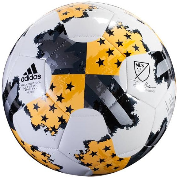 adidas 2017 MLS Glider Soccer White/Gold、mySite、noshort