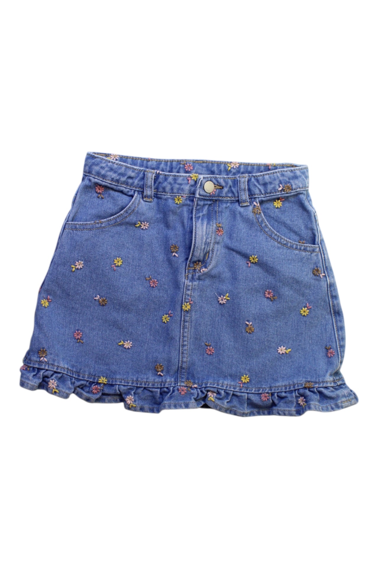 Seed Floral Denim Skirt 8Y、mySite、g9winljtr