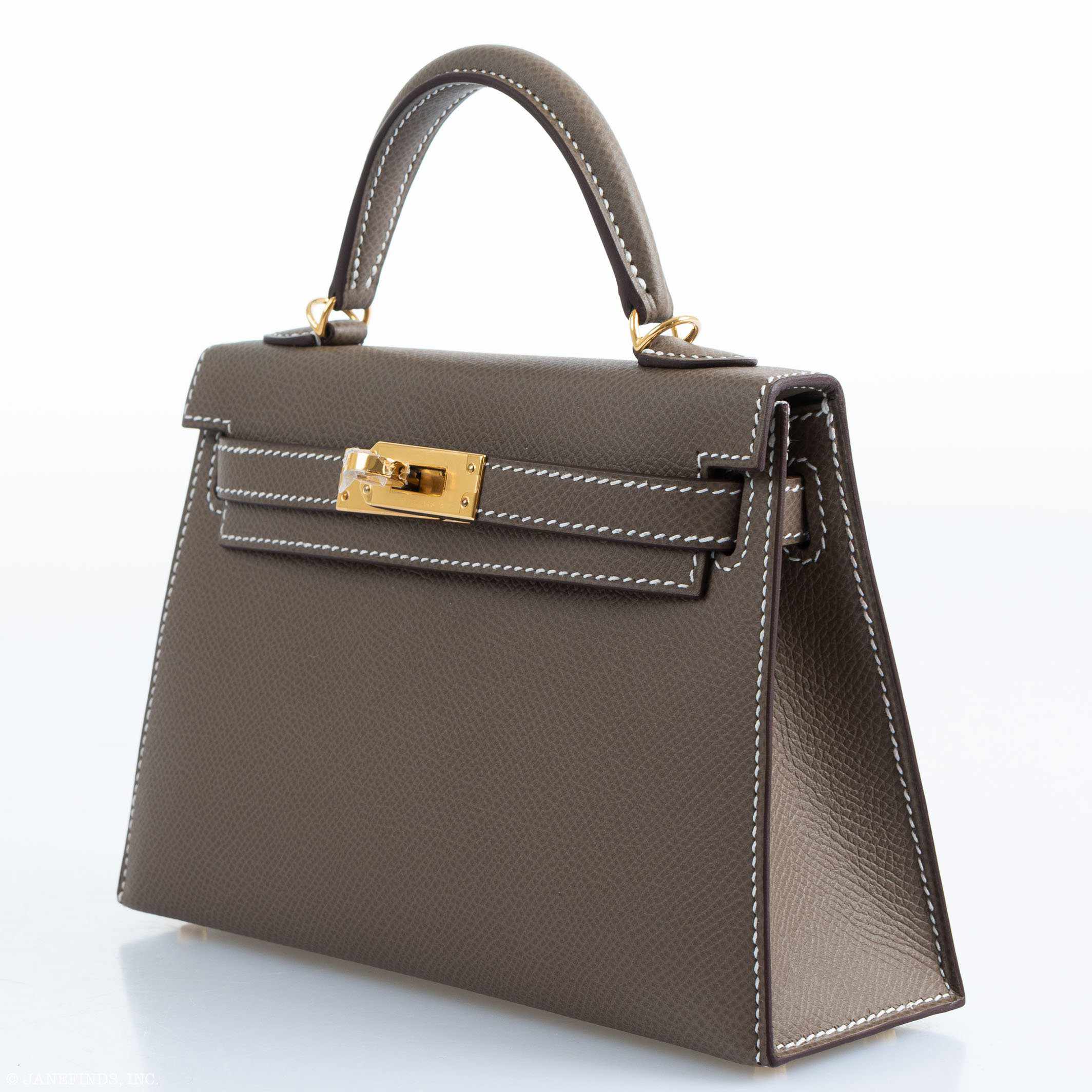 Hermès Kelly 20 Mini II Sellier Etoupe Epsom Gold Hardware、mySite、garminoutage.com