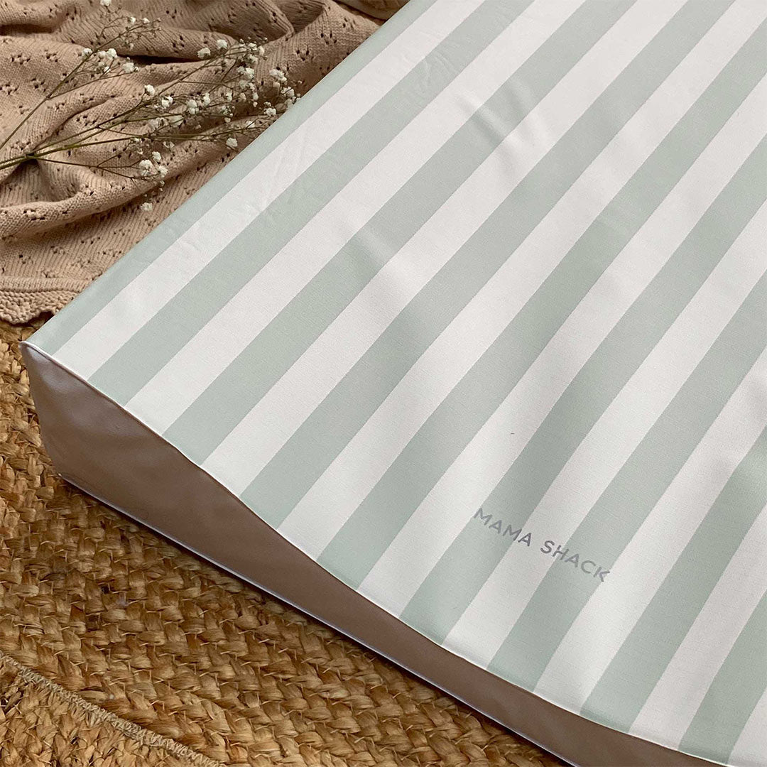  Mama Shack Anti Roll Changing Mat - Candy Stripe - Sage、mySite、merchandisen