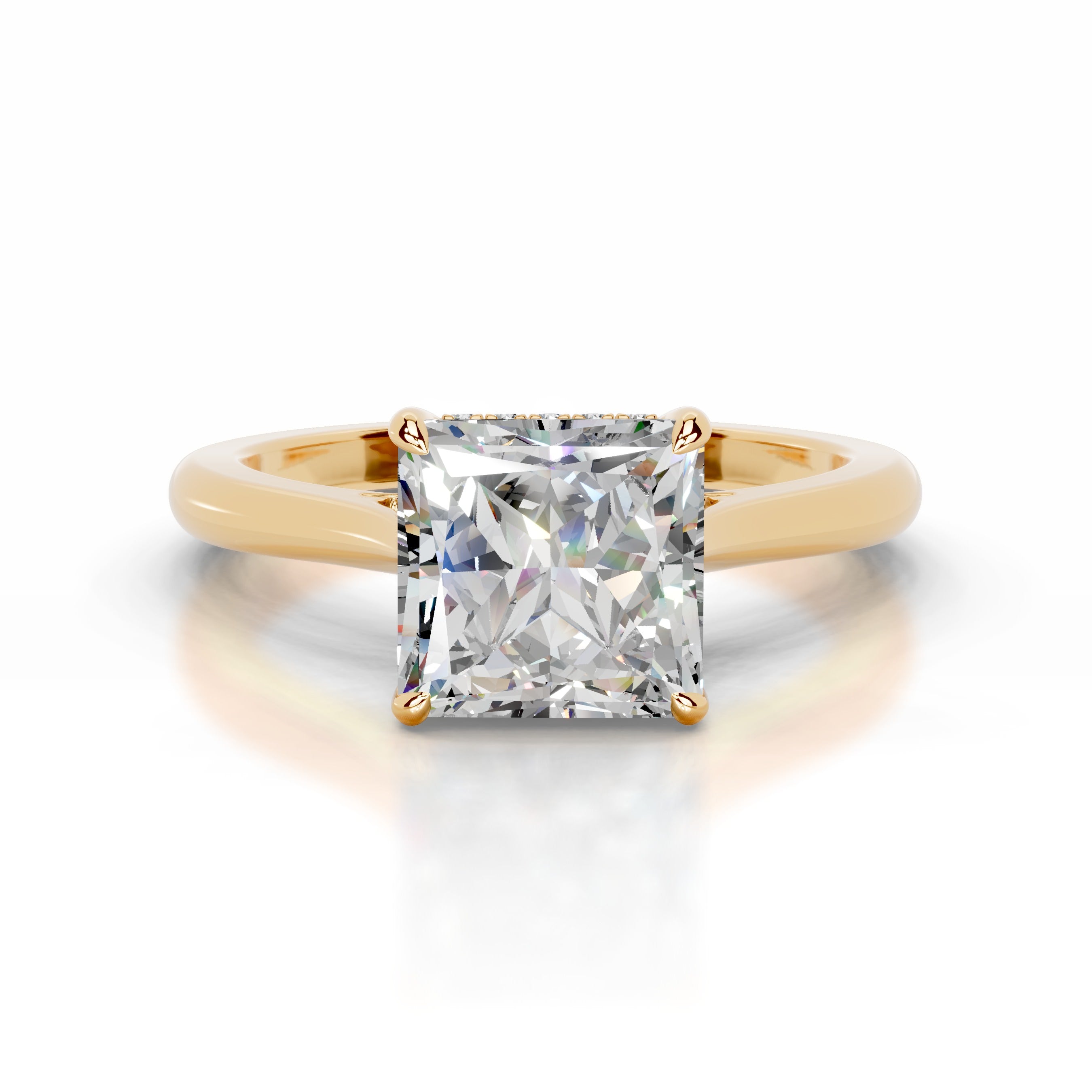 Cardinia Moissanite & Diamond Ring - 18K Yellow Gold、mySite、hinf8tx79