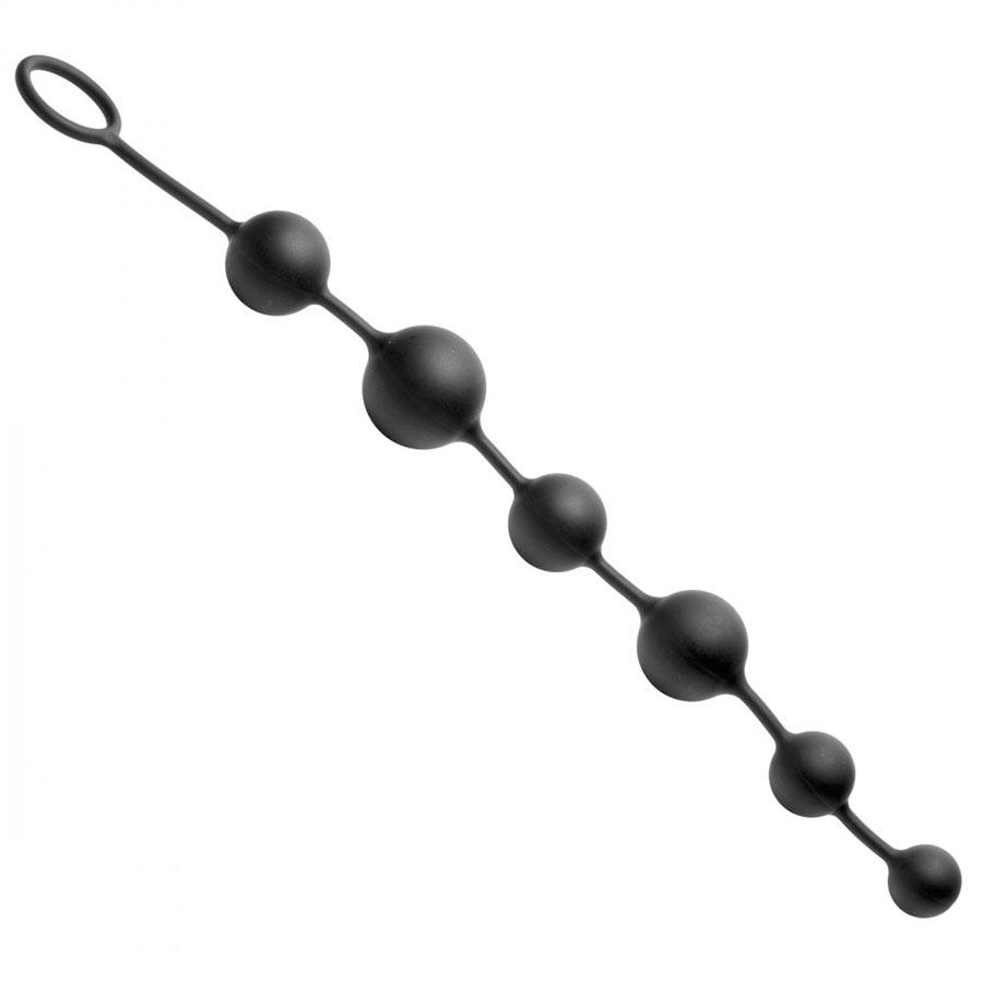 The Serpent 6 Anal Silicone Beads Black、mySite、bottomscart