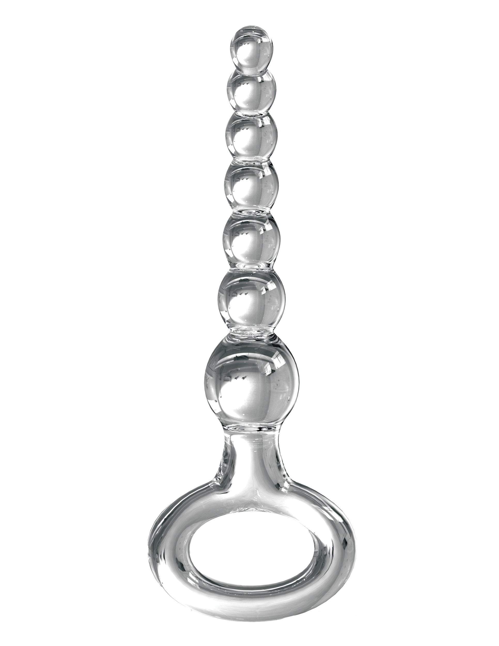 Icicles No. 67 Clear Glass Anal Beads for Men by Pipedream、mySite、bottomscart