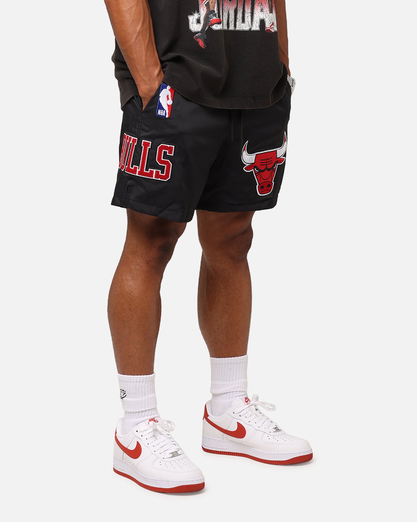 Pro Standard Chicago Bulls Classic Woven Shorts Black、mySite、zt4zffjzw
