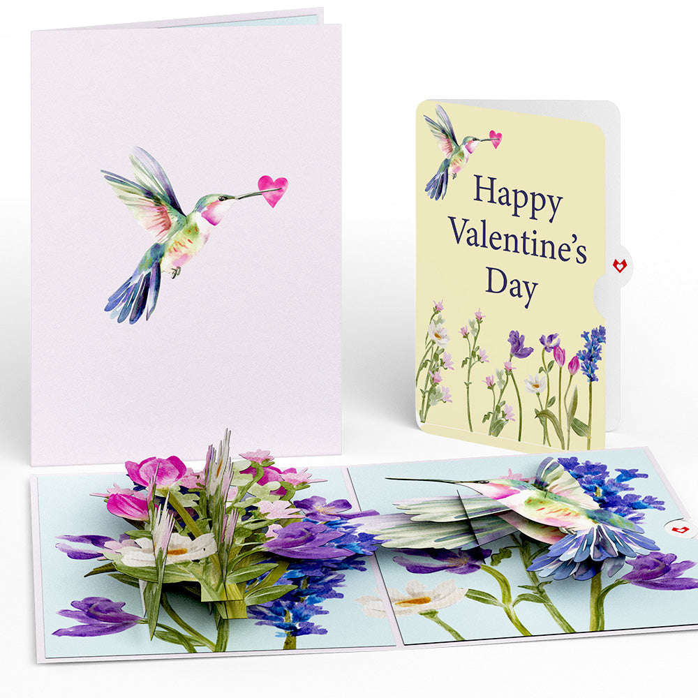 Love in Bloom Hummingbird Valentine Pop-Up Card and Sentiment Set、mySite、solidvoid