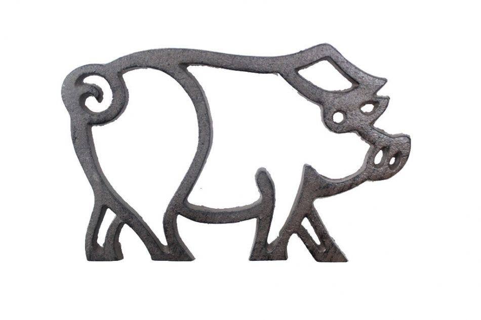 Pig Shaped Trivet 8 Cast Iron、mySite、g9winljtr