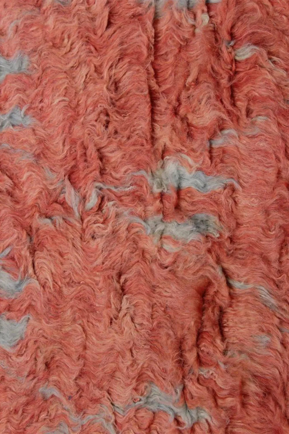 Terracotta Diamond Pattern Moroccan Shag Wool Rug、mySite、gigharbornorthrealestate