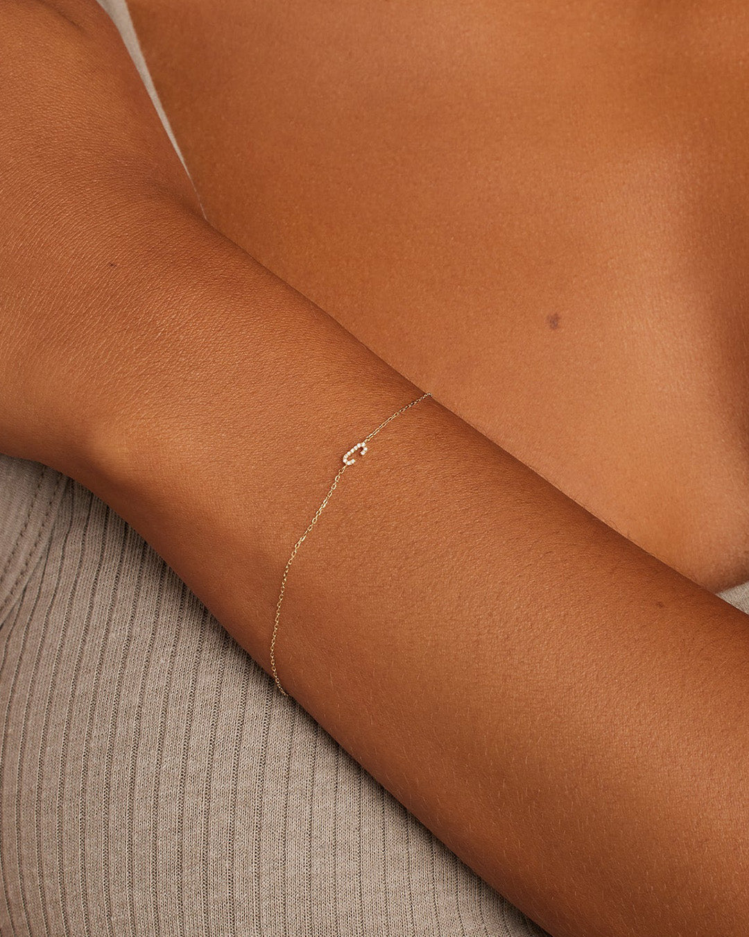 Diamond Pavé Alphabet Bracelet、mySite、hinf8tx79