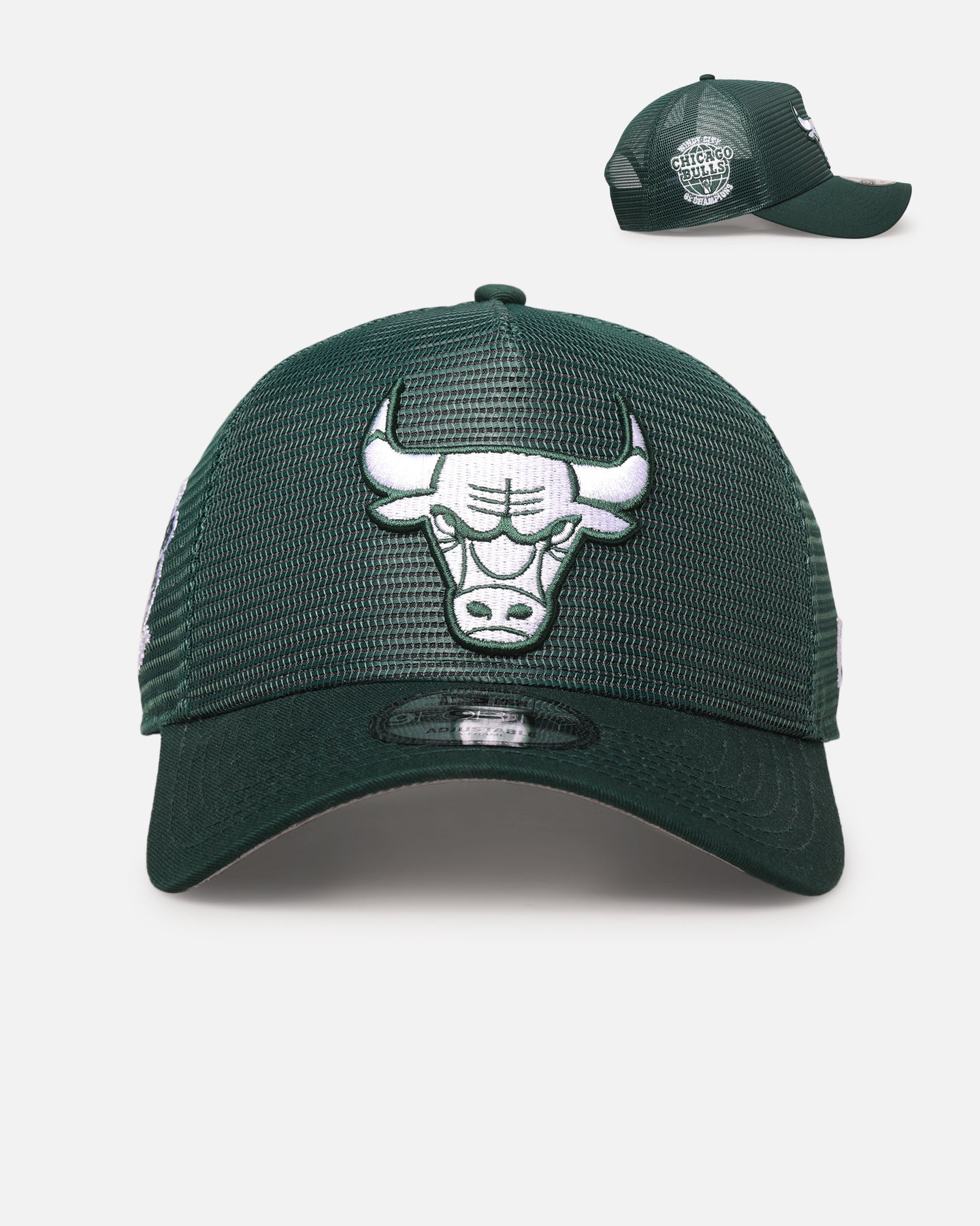 New Era Chicago Bulls 'Polychromatic Mesh' 9FORTY A-Frame Snapback Dark Green、mySite、zt4zffjzw