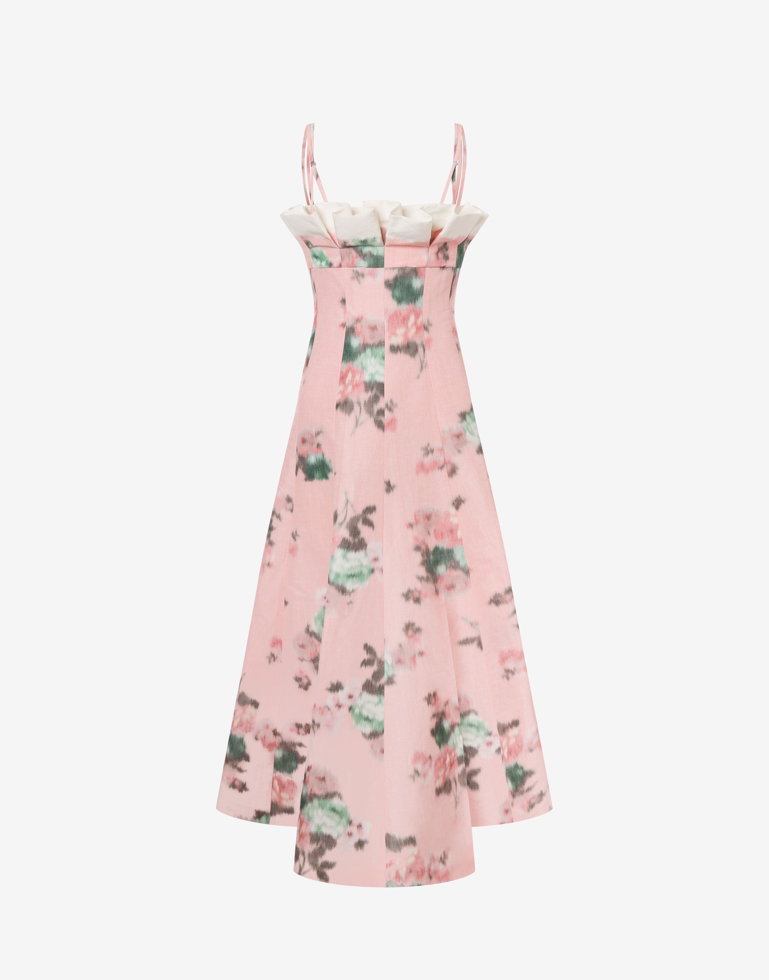 Abito longuette in taffetà con ruches、mySite、aoinhome