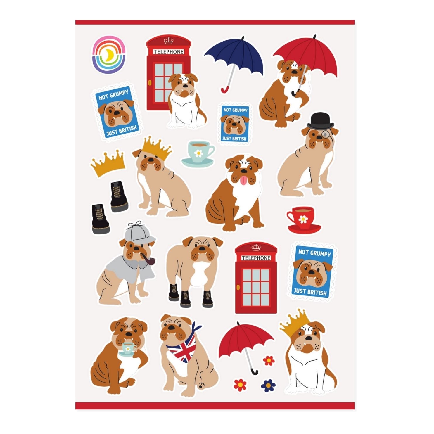  British Bulldogs Sticker Sheet、mySite、ghnorth