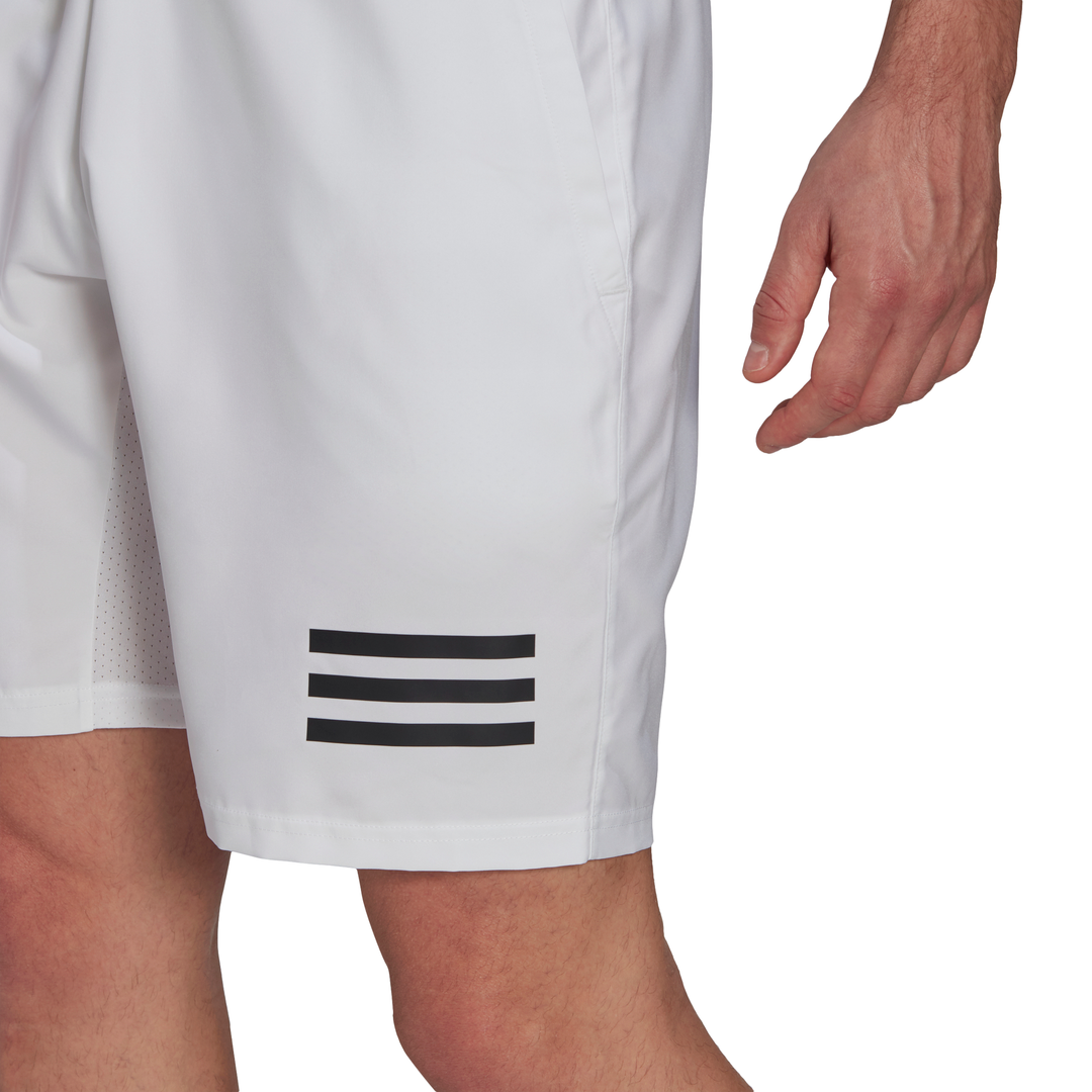 adidas Men's 3 Stripe Club Short (White/Black)、mySite、neckold